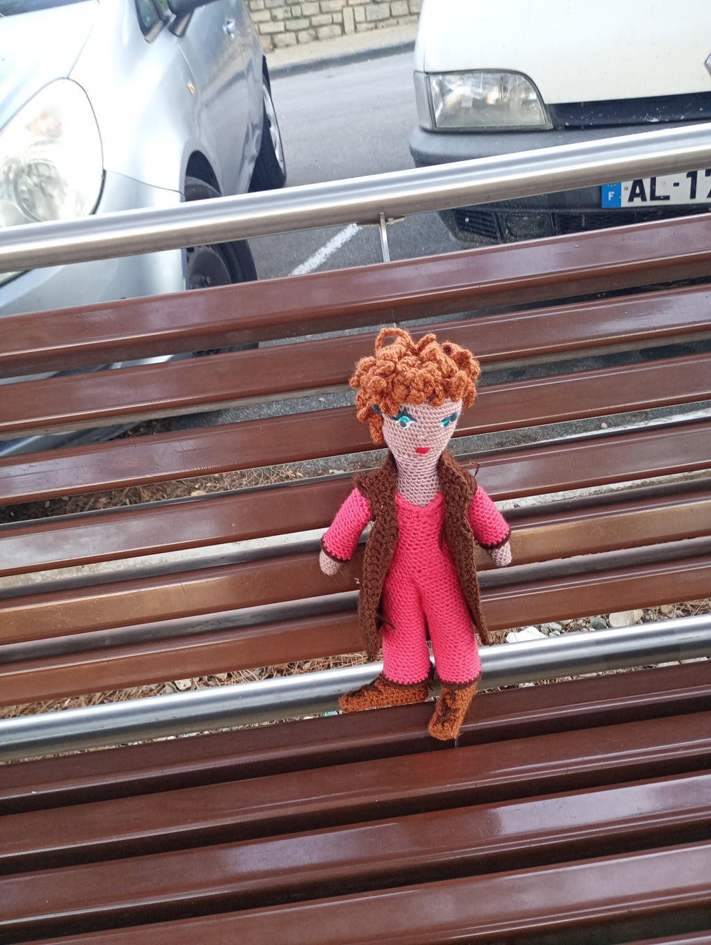 Poupe exsclusive crochet Orys  the guardian of craft and gortune 35cm