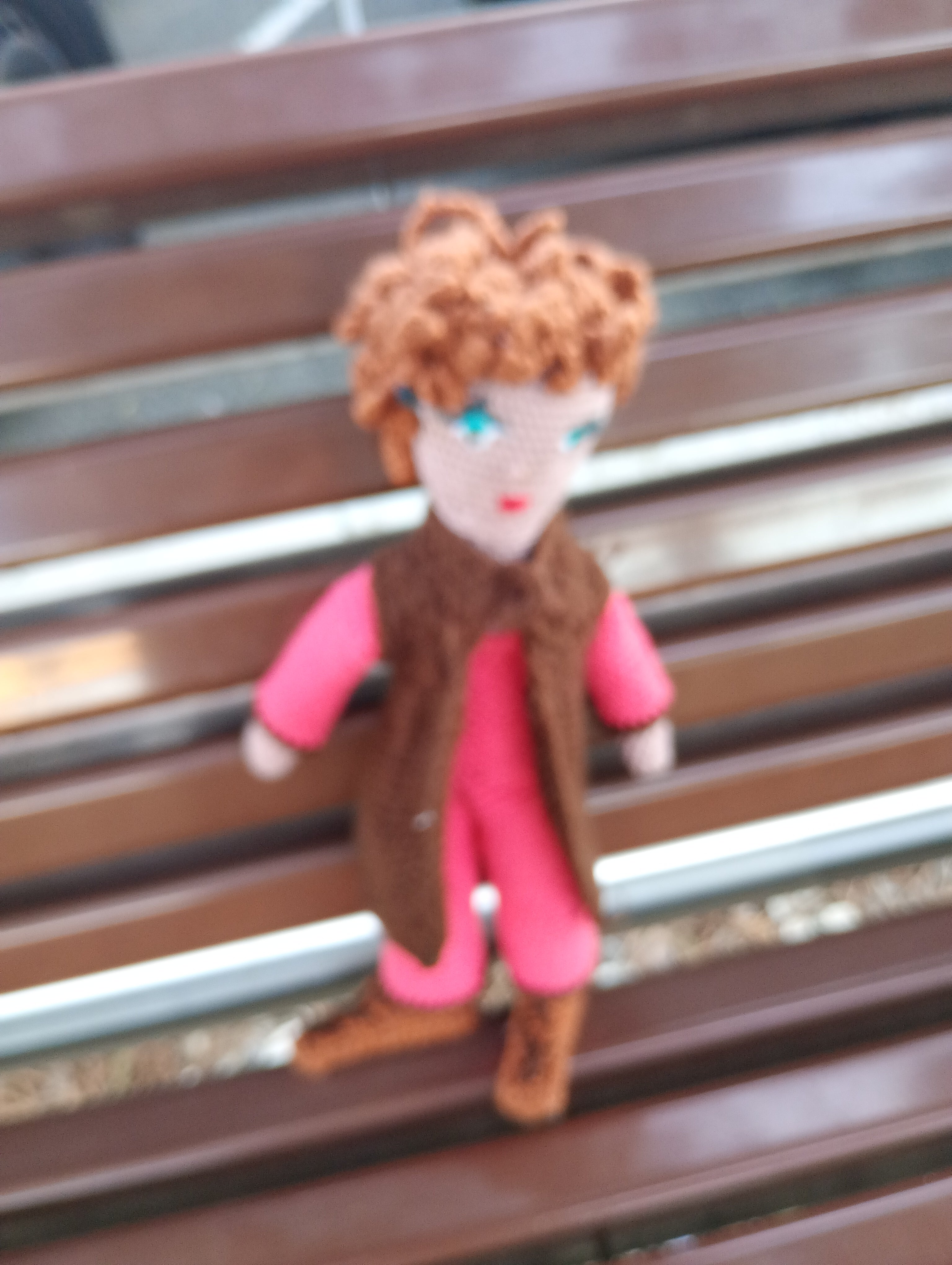 Poupe exsclusive crochet Orys  the guardian of craft and gortune 35cm