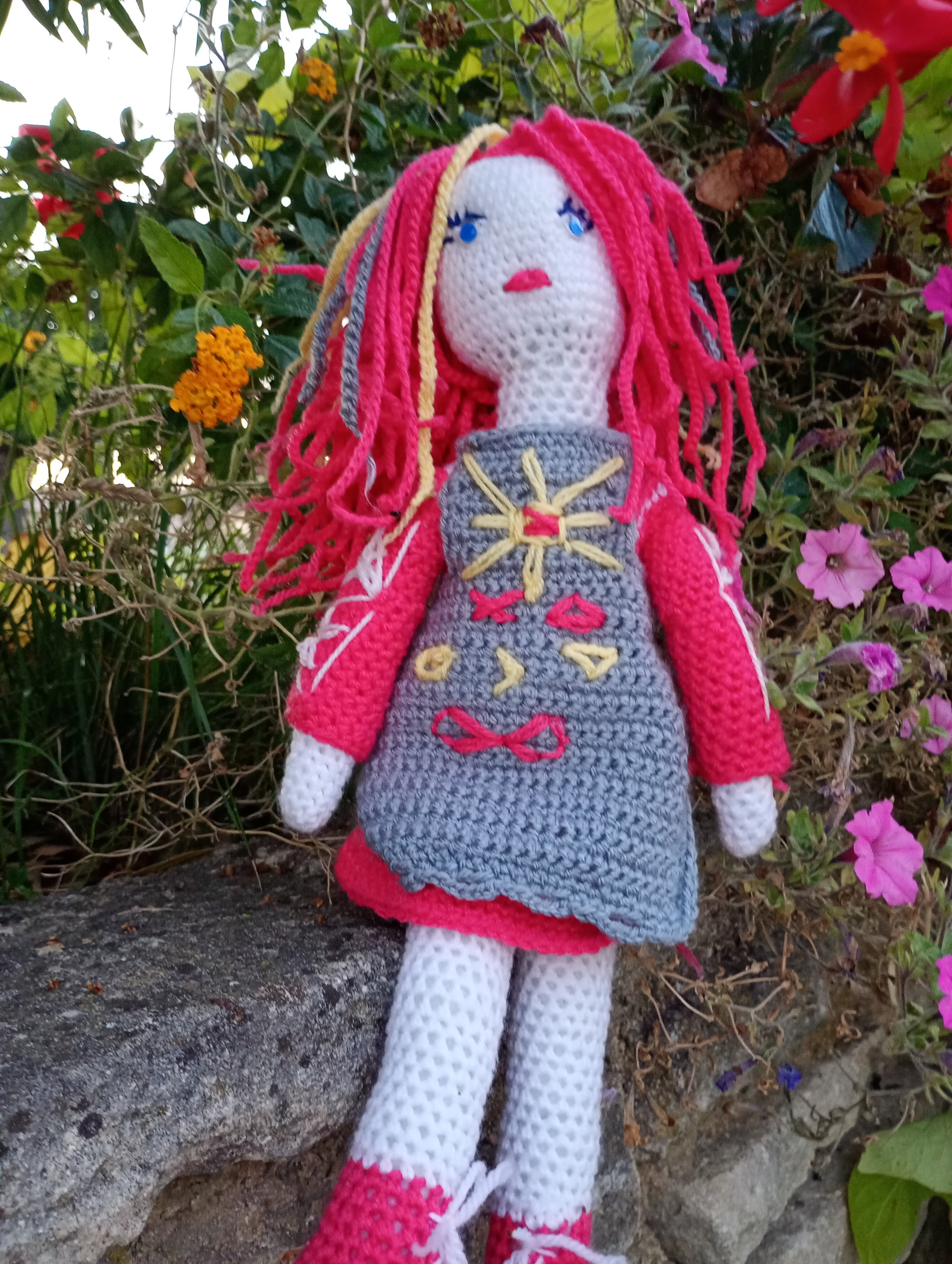 Poupe exsclusive crochet zalizna Zlats 50cm