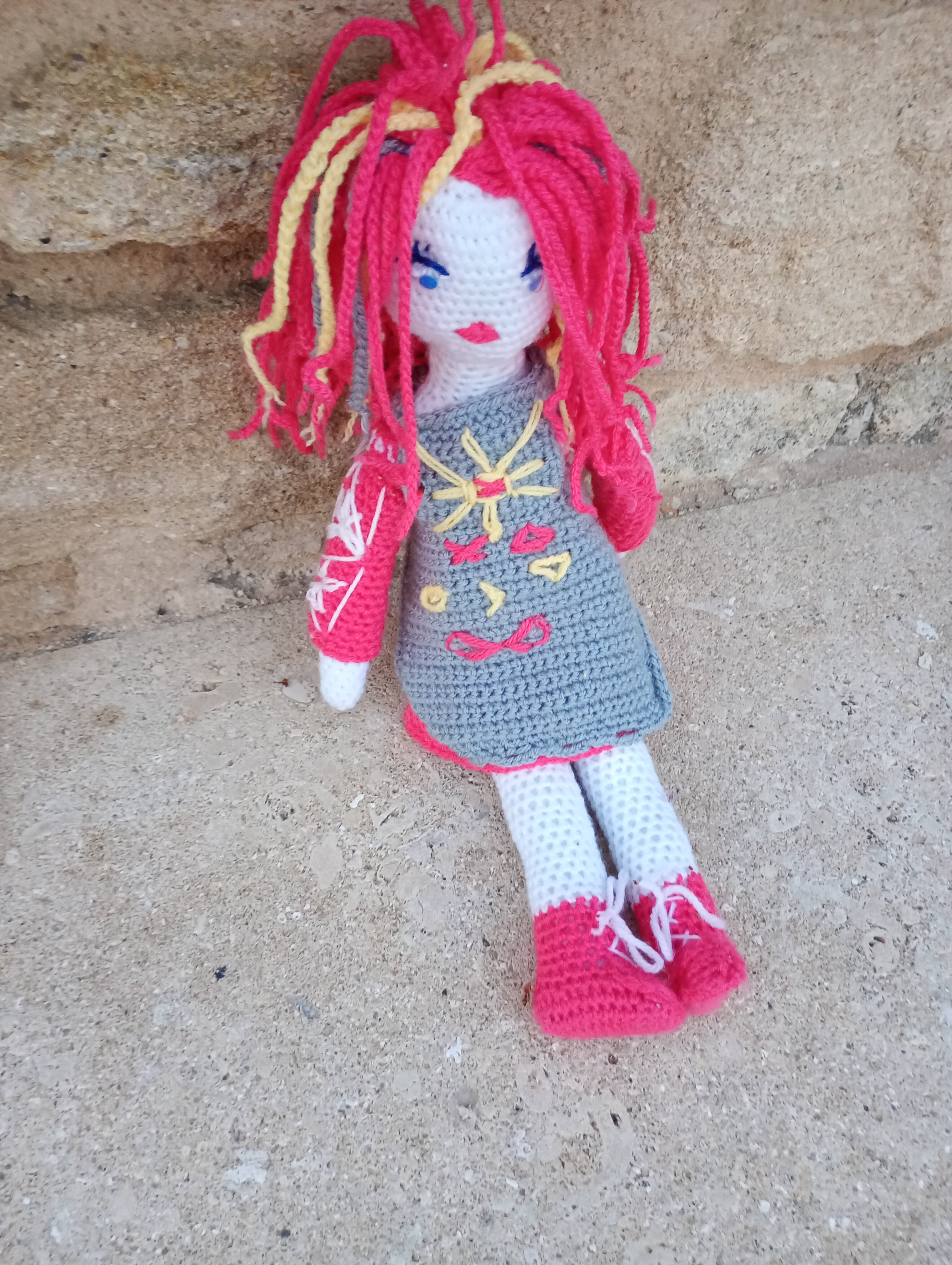 Poupe exsclusive crochet zalizna Zlats 50cm