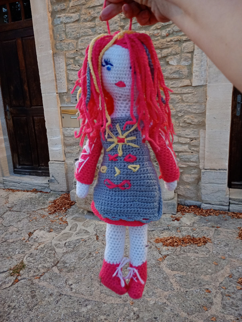 Poupe exsclusive crochet zalizna Zlats 50cm