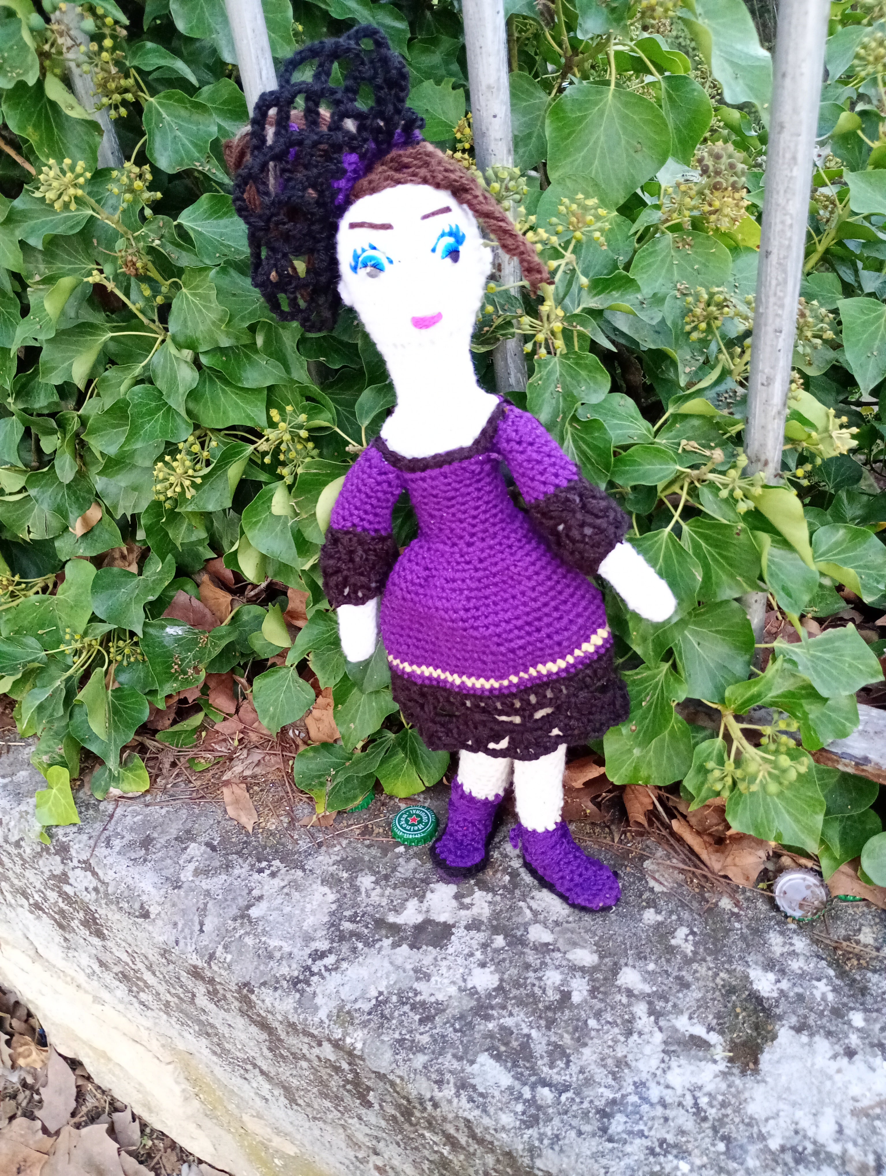 Poupee exsclisive crochet.mafame Paris 35cm