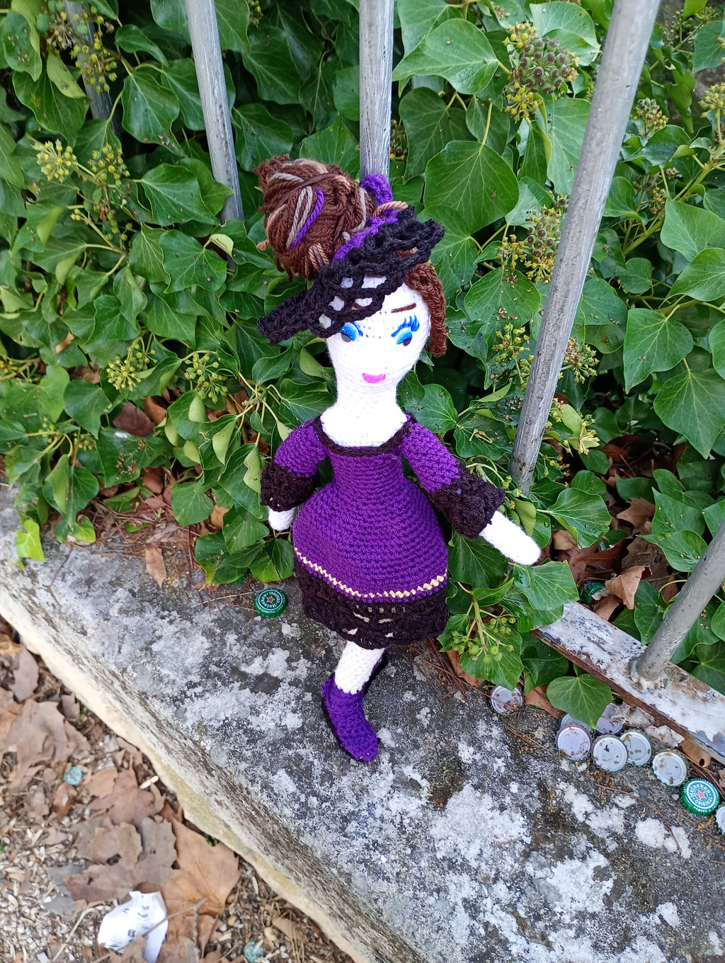 Poupee exsclisive crochet.mafame Paris 35cm