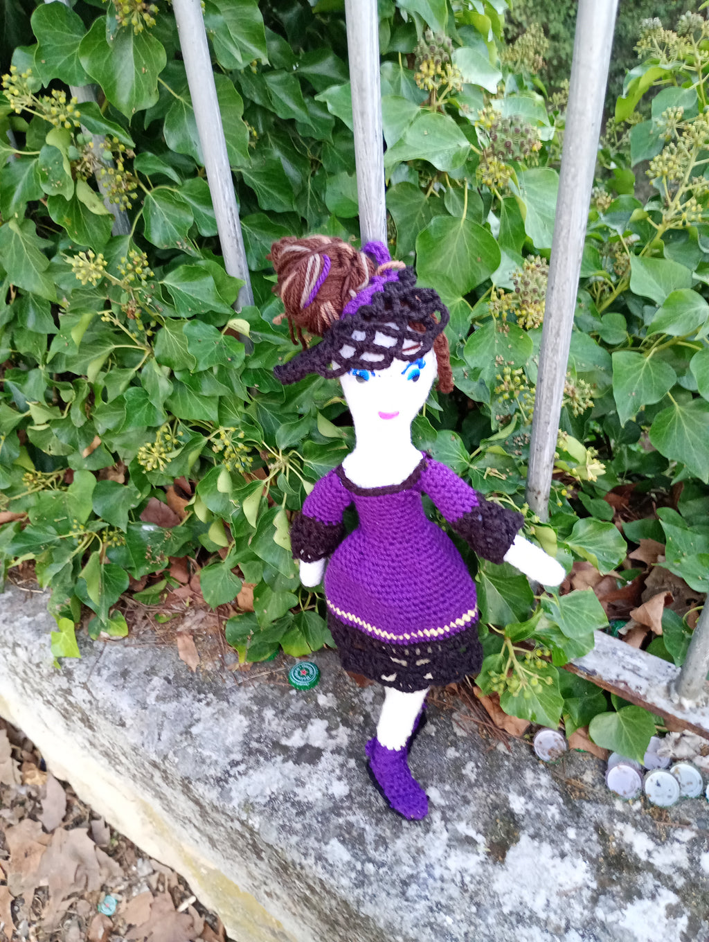 Poupee exsclisive crochet.mafame Paris 35cm