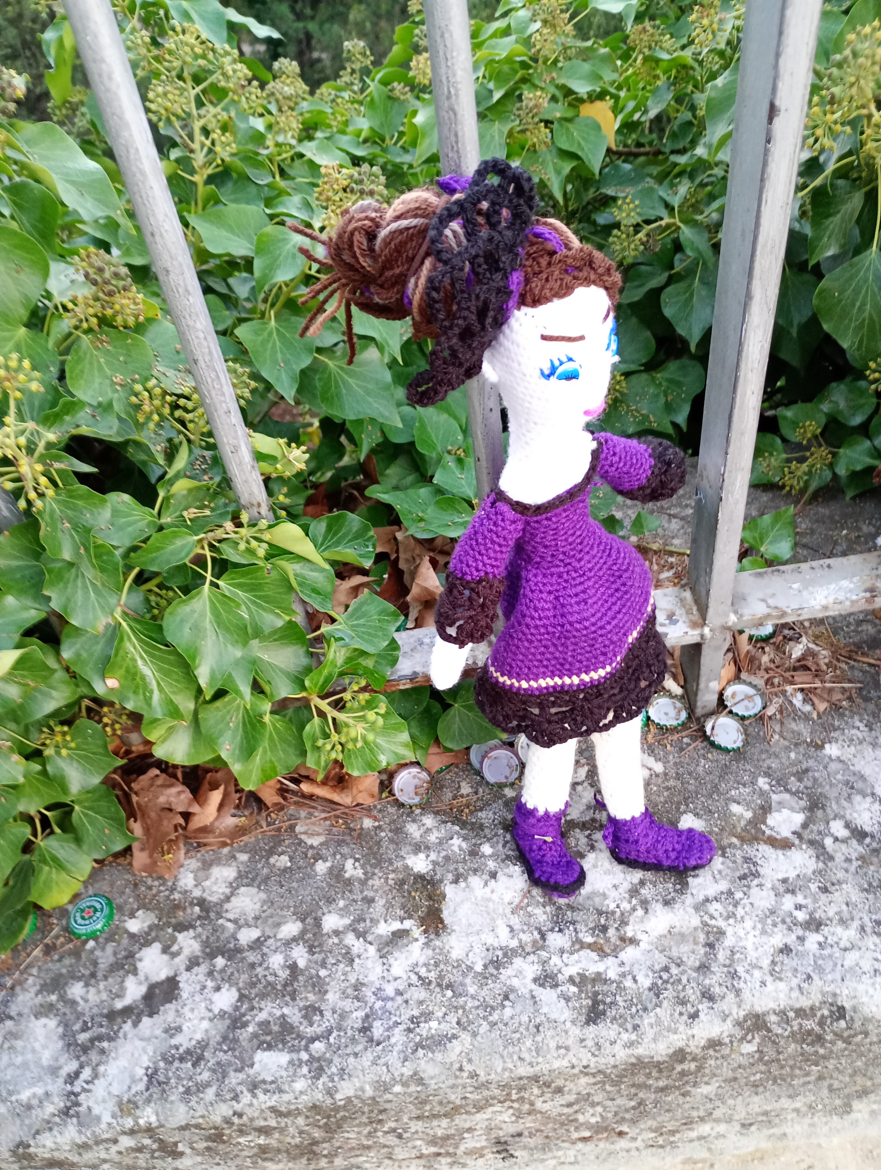 Poupee exsclisive crochet.mafame Paris 35cm