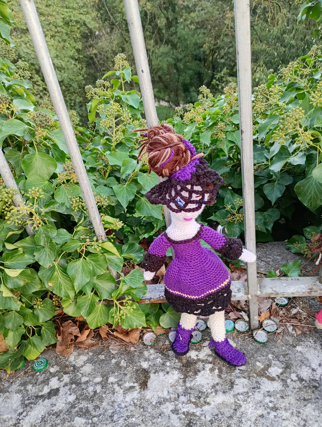 Poupee exsclisive crochet.mafame Paris 35cm