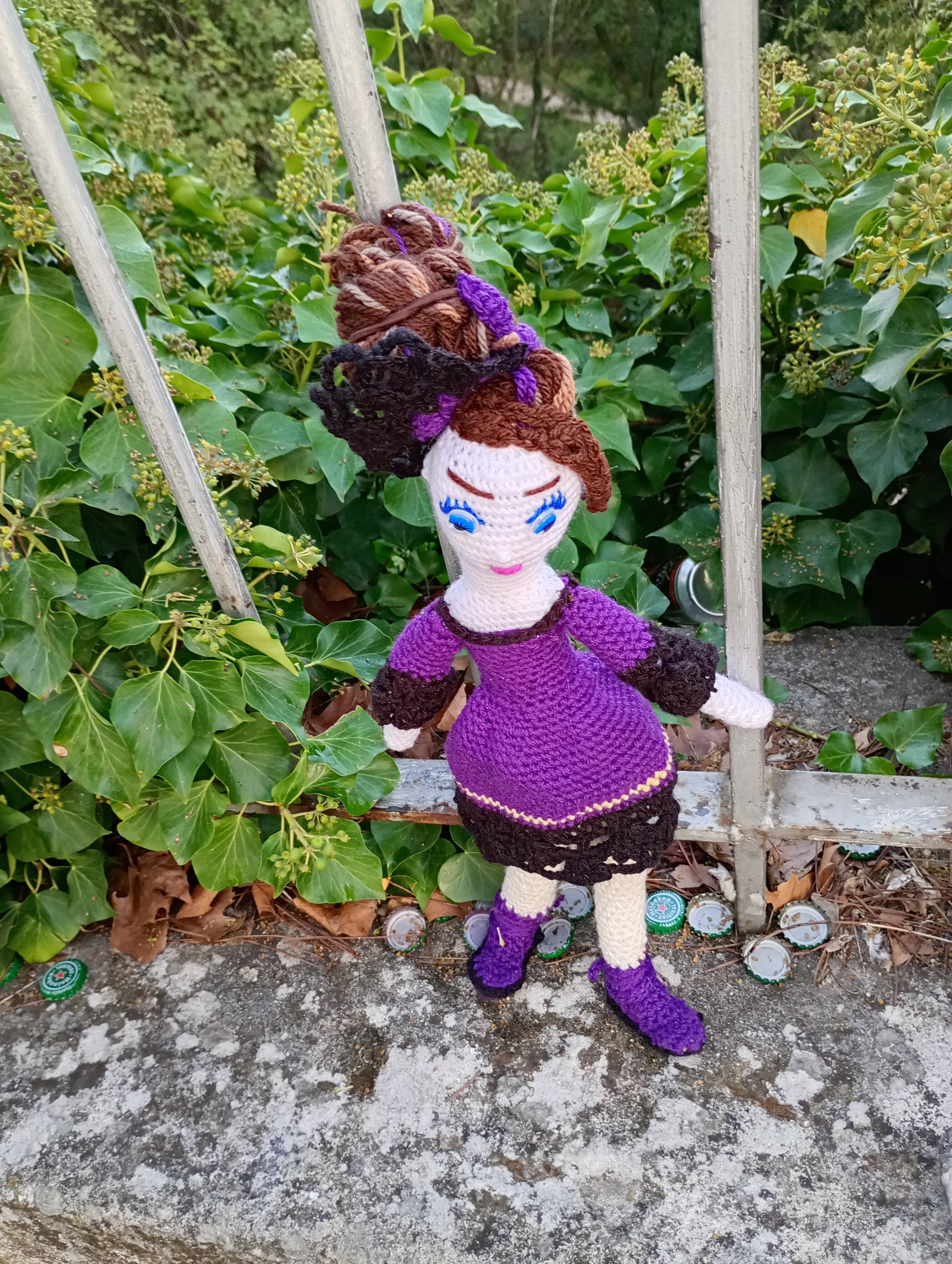 Poupee exsclisive crochet.mafame Paris 35cm