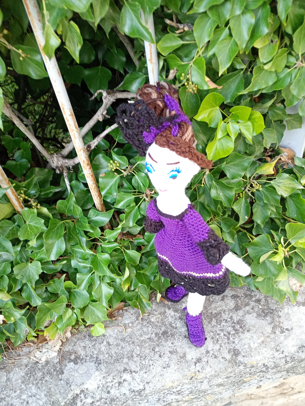 Poupee exsclisive crochet.mafame Paris 35cm