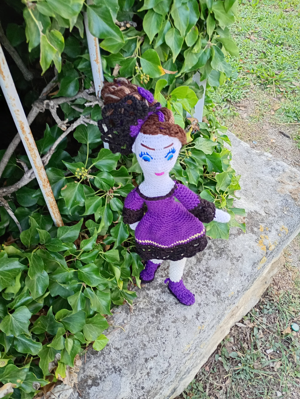 Poupee exsclisive crochet.mafame Paris 35cm