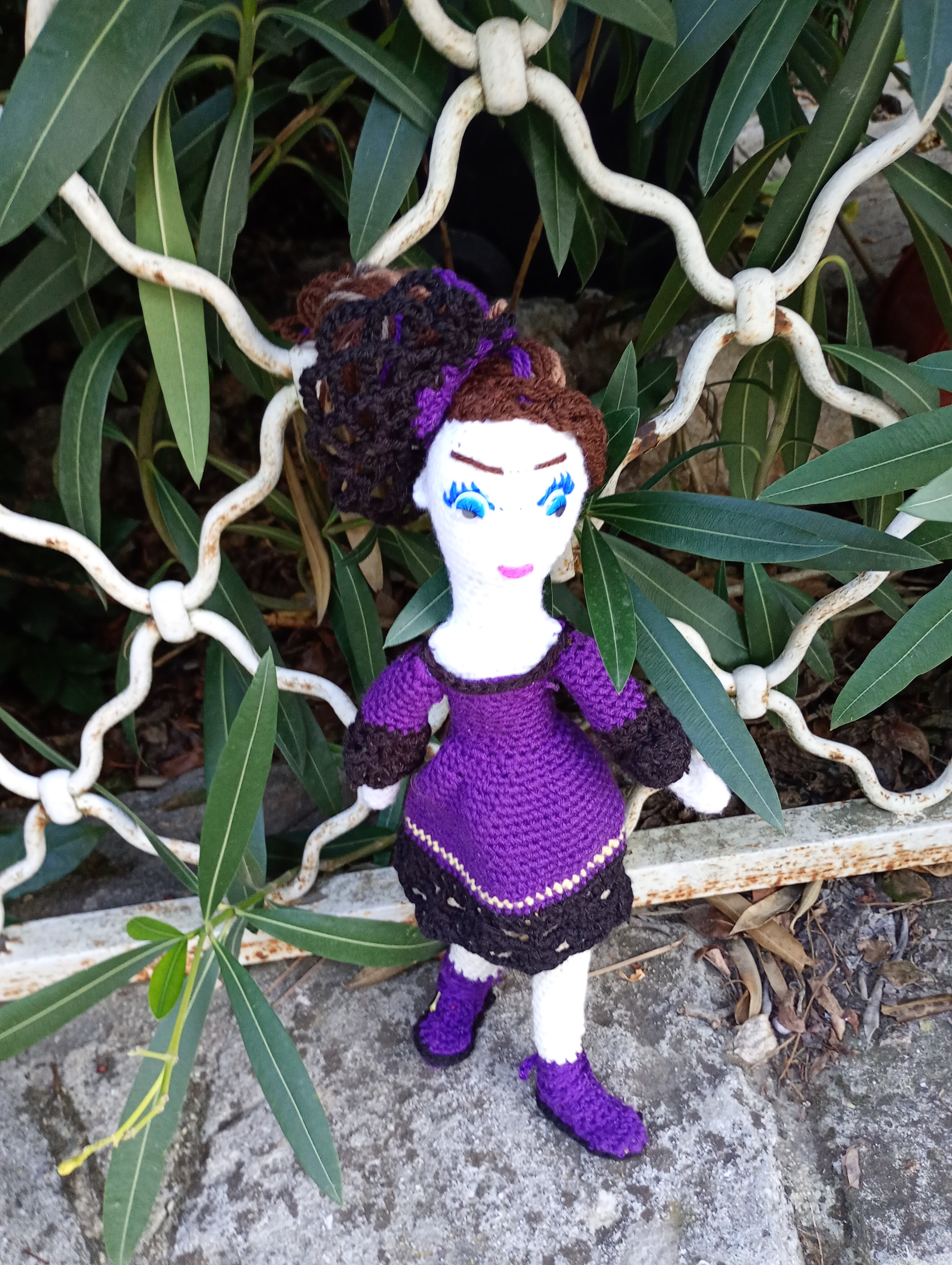 Poupee exsclisive crochet.mafame Paris 35cm