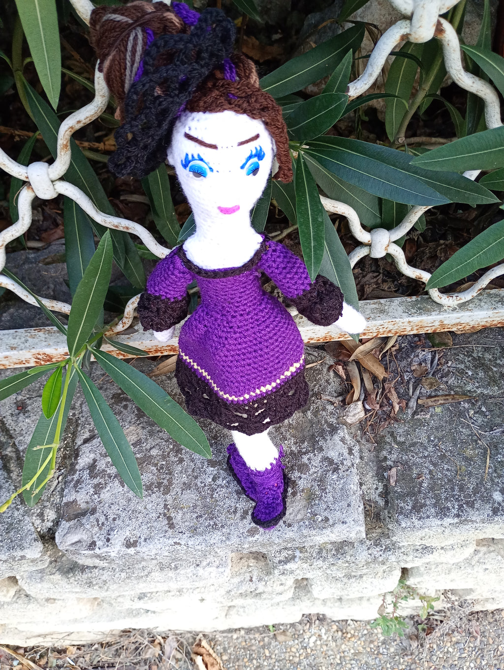 Poupee exsclisive crochet.mafame Paris 35cm