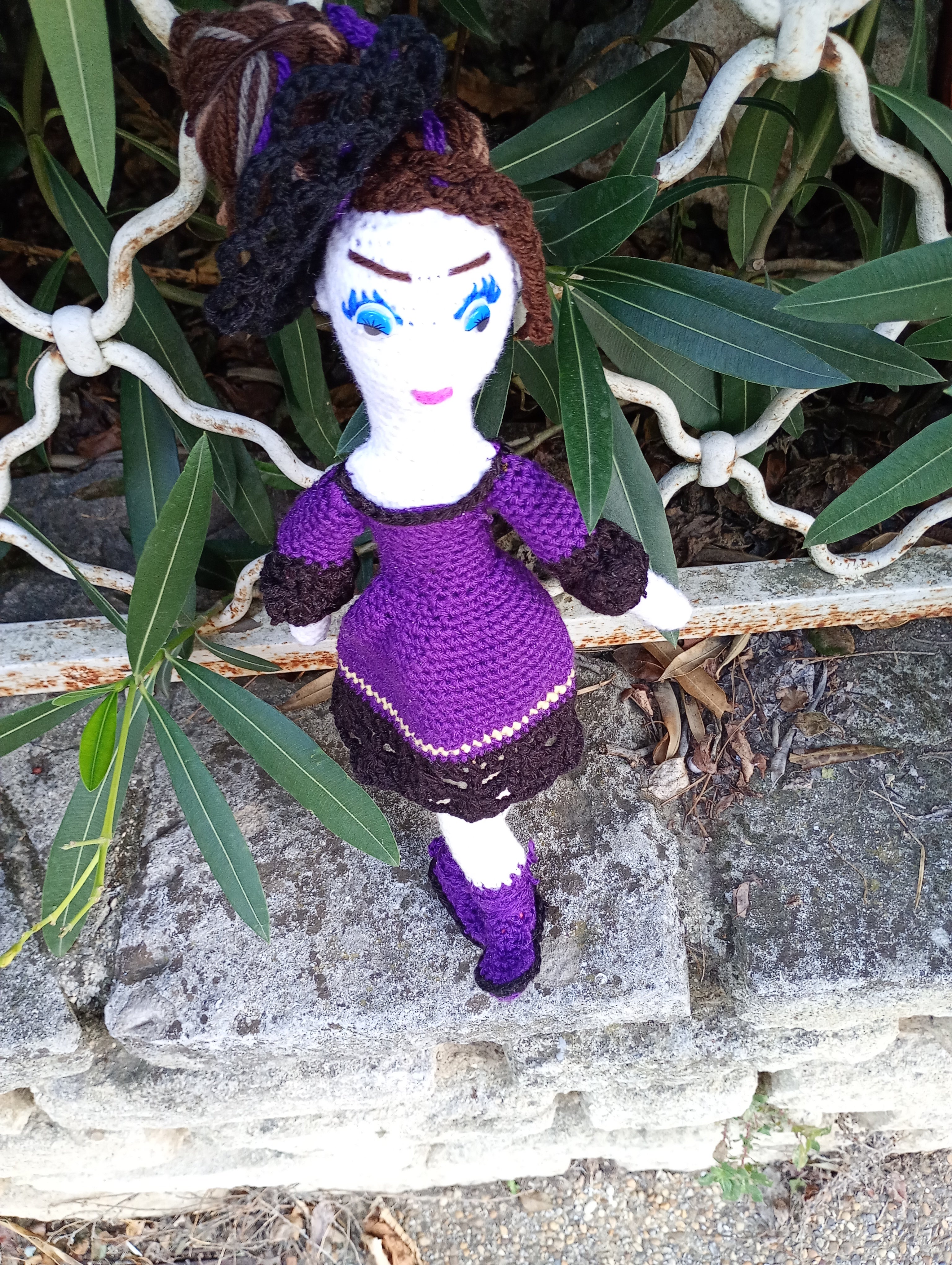 Poupee exsclisive crochet.mafame Paris 35cm