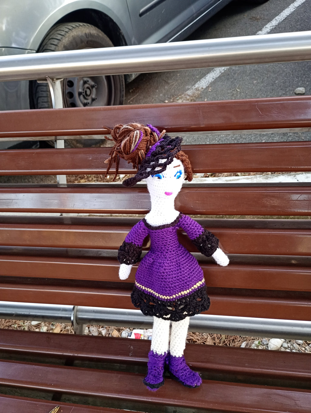 Poupee exsclisive crochet.mafame Paris 35cm