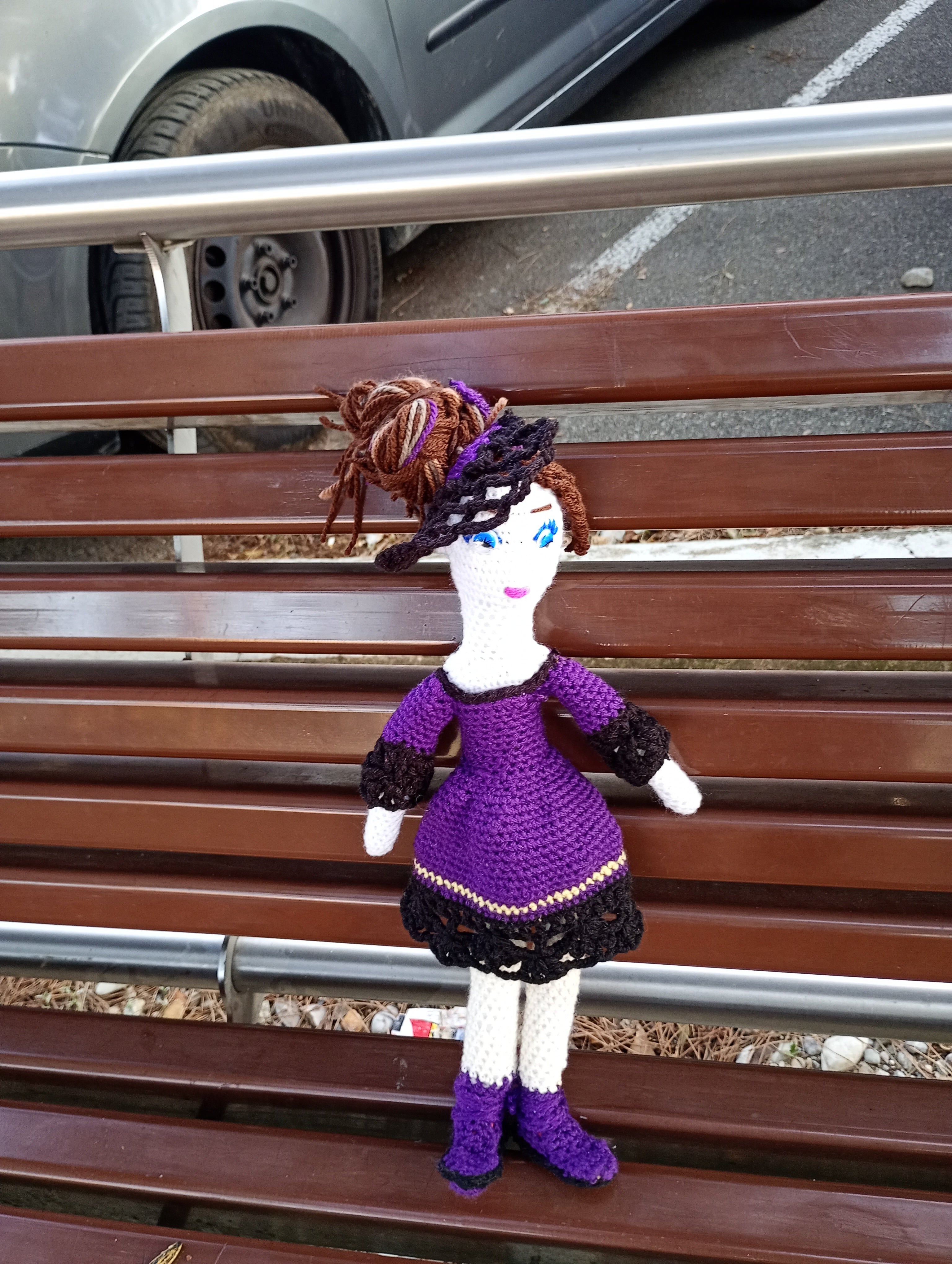 Poupee exsclisive crochet.mafame Paris 35cm