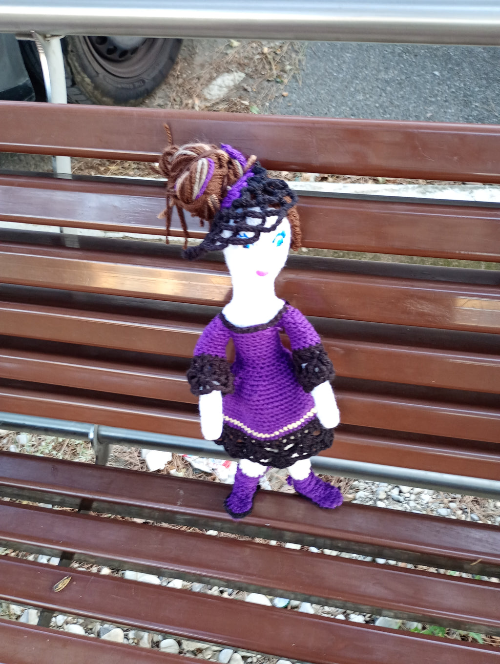 Poupee exsclisive crochet.mafame Paris 35cm