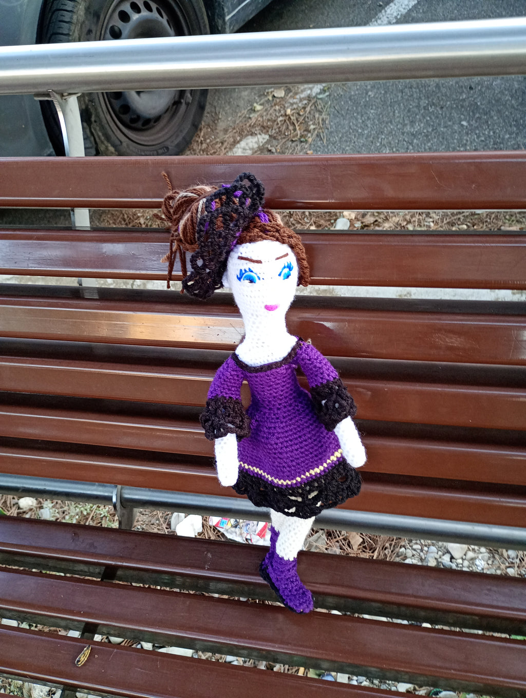 Poupee exsclisive crochet.mafame Paris 35cm