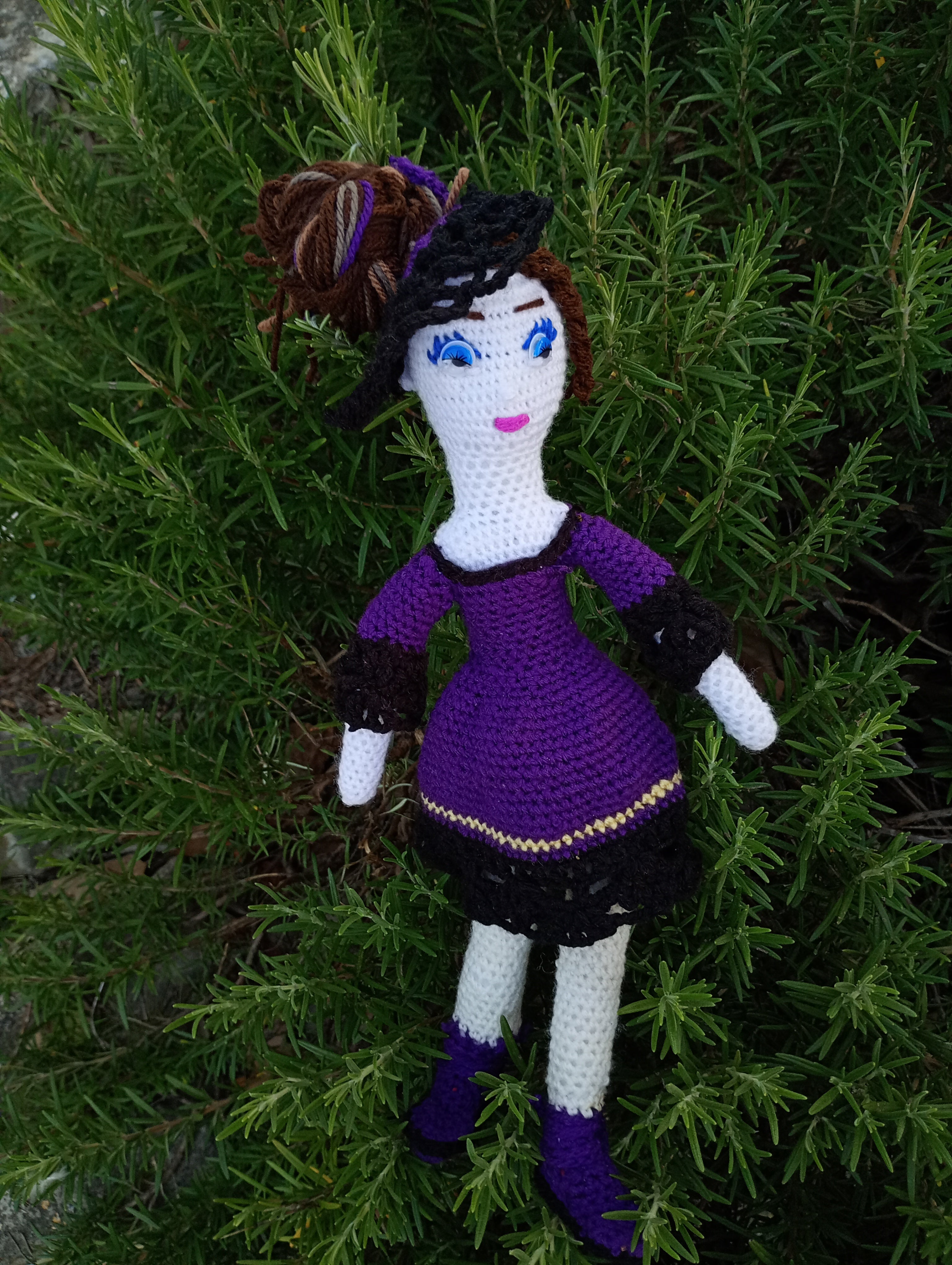 Poupee exsclisive crochet.mafame Paris 35cm