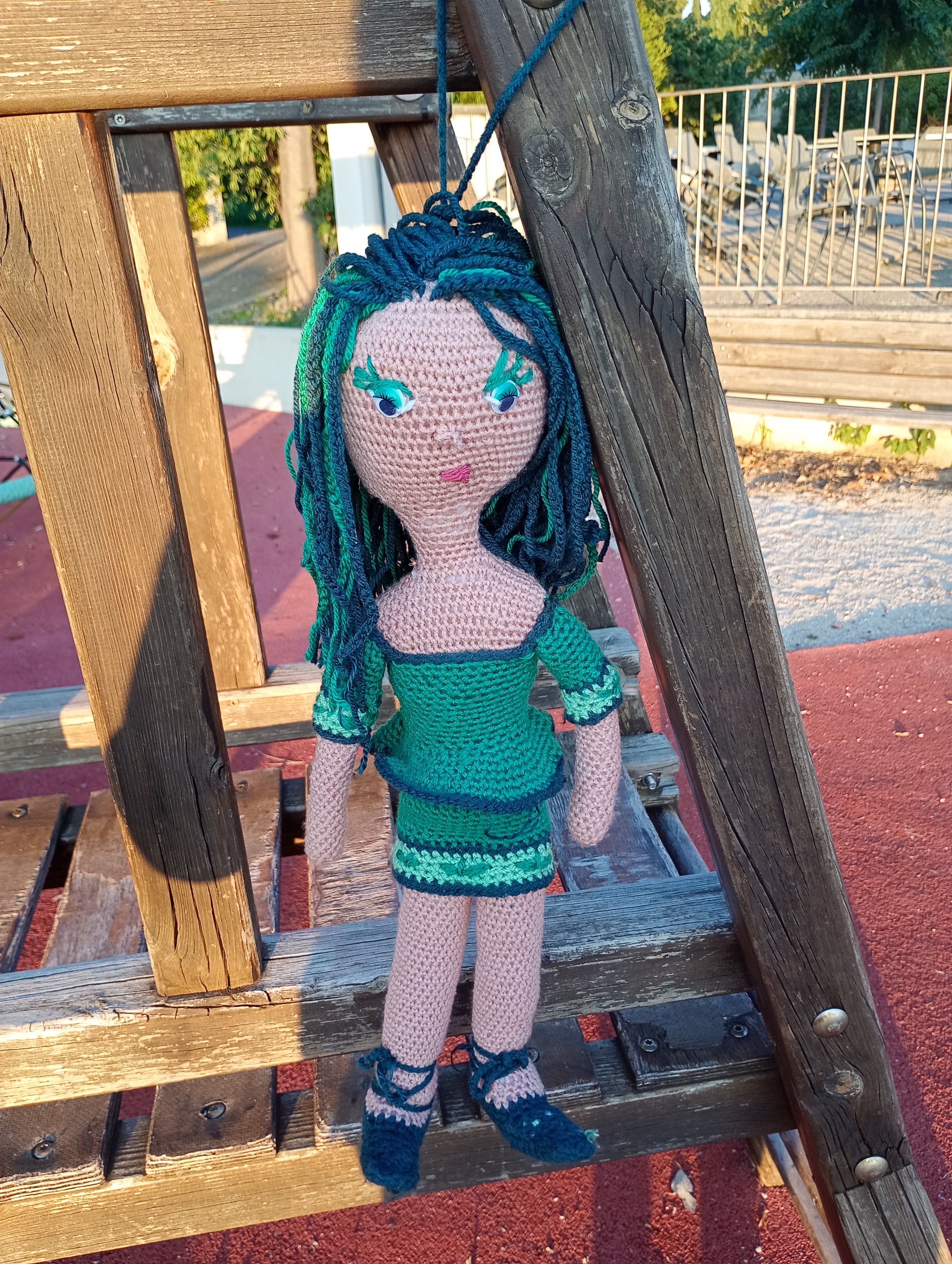 Poupe  exsclusive crochet Astra 55cm