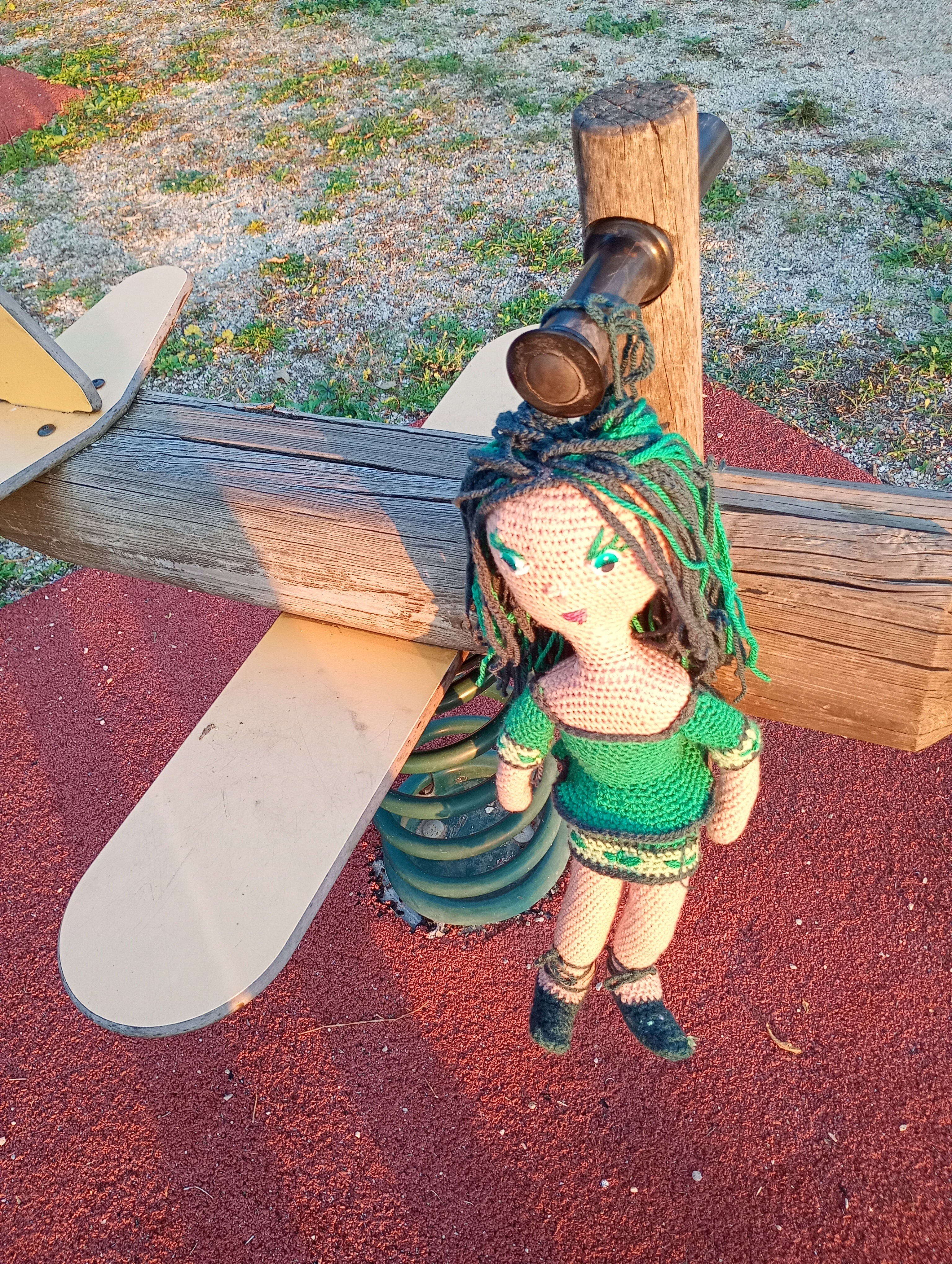 Poupe  exsclusive crochet Astra 55cm