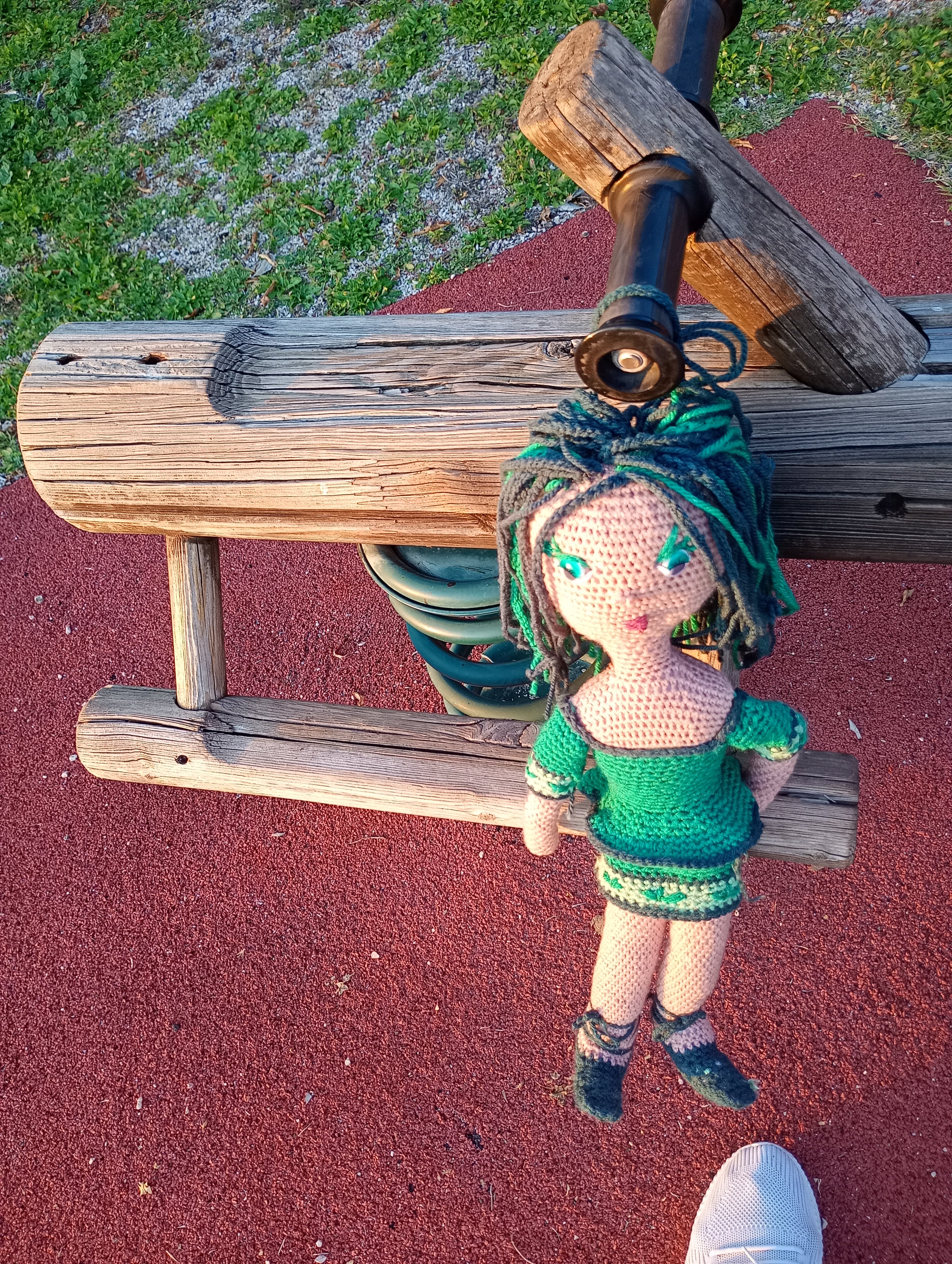 Poupe  exsclusive crochet Astra 55cm