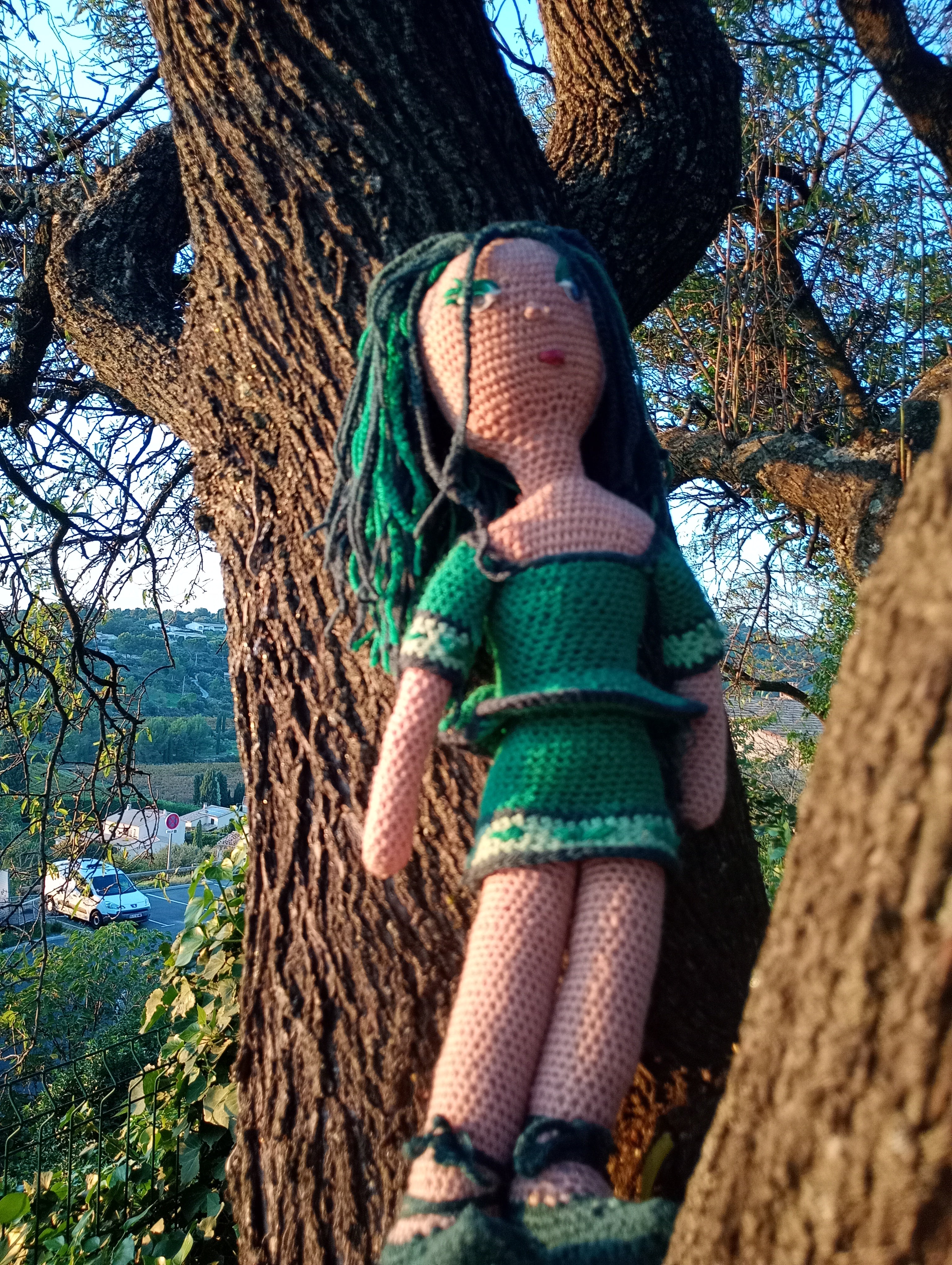 Poupe  exsclusive crochet Astra 55cm