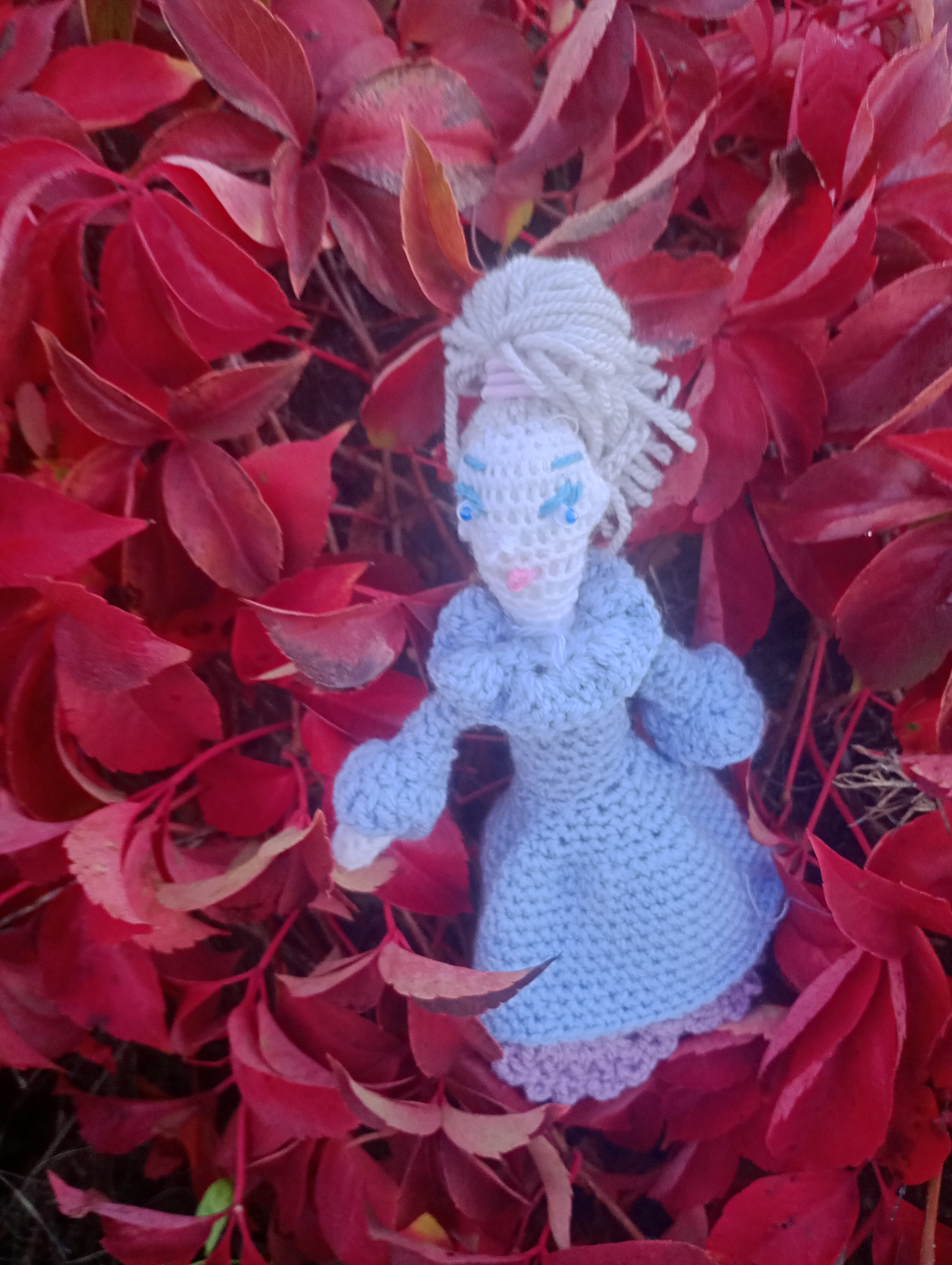 Poupe exsclusive crochet madamre Lille 20cm