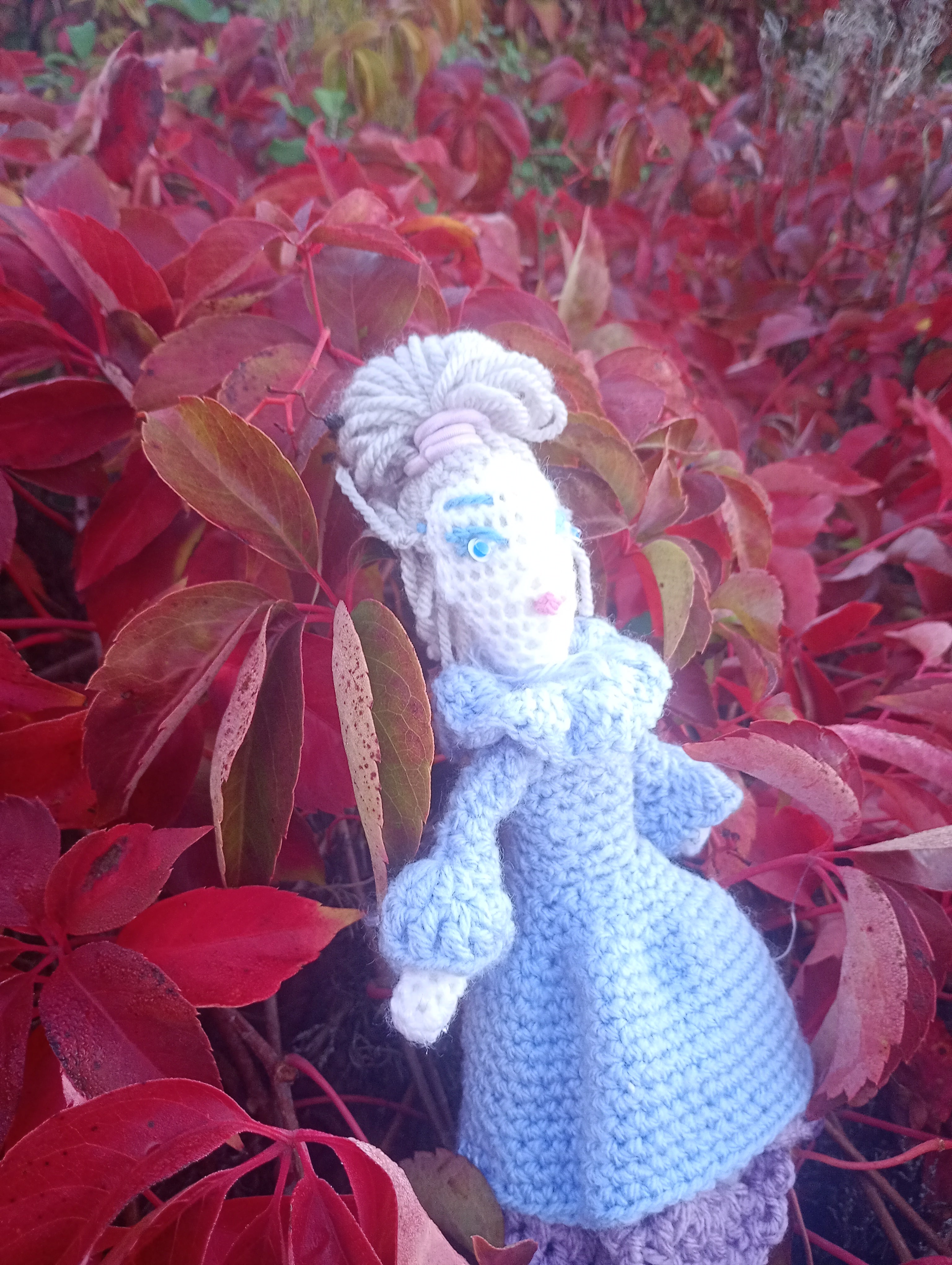 Poupe exsclusive crochet madamre Lille 20cm