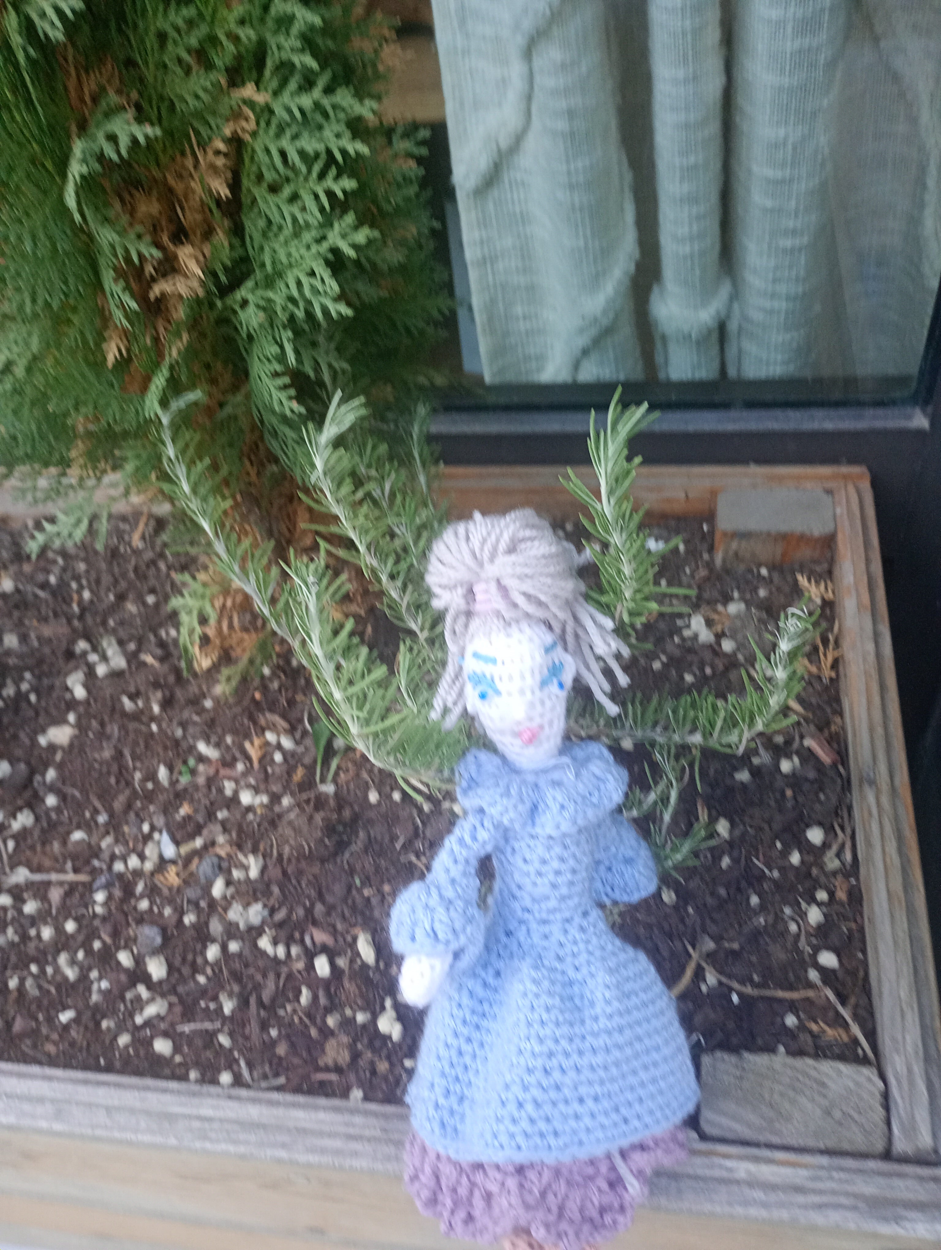 Poupe exsclusive crochet madamre Lille 20cm