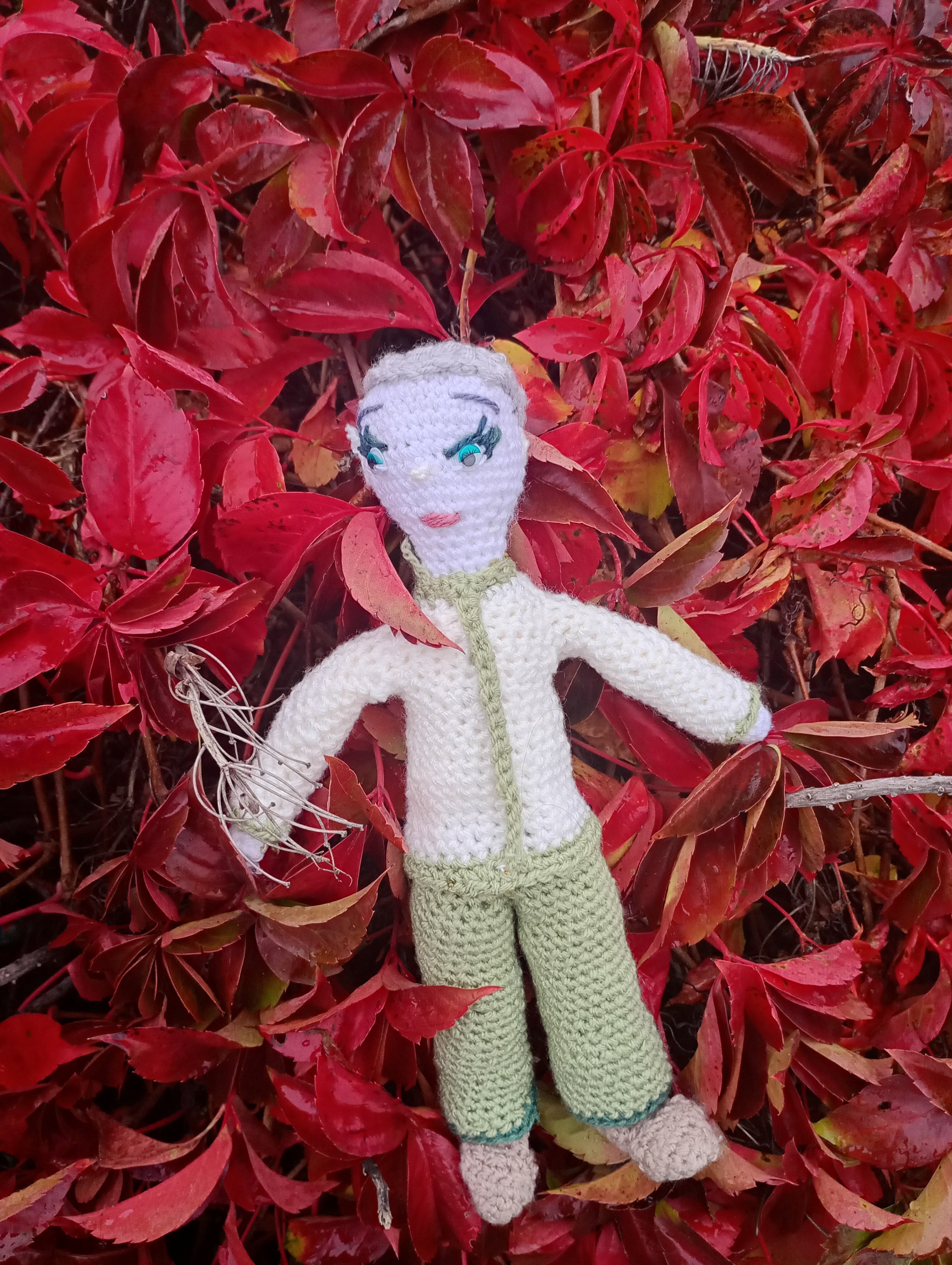 Poupe exsclusive crochet Asclepius