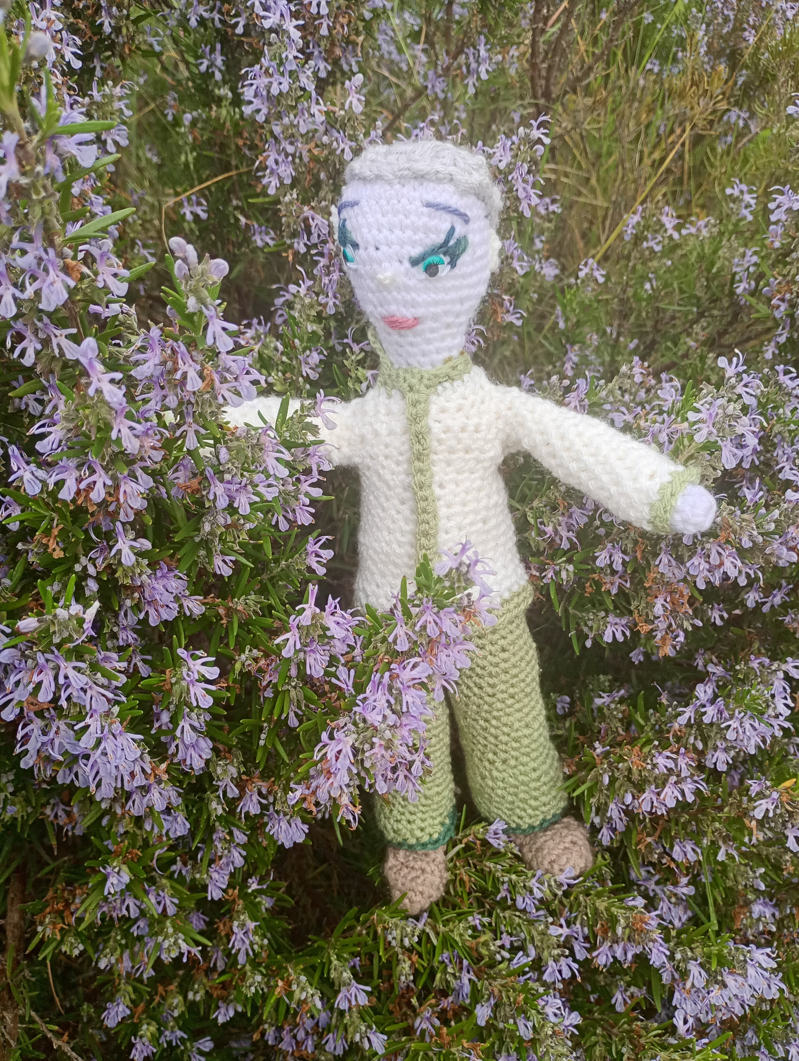 Poupe exsclusive crochet Asclepius