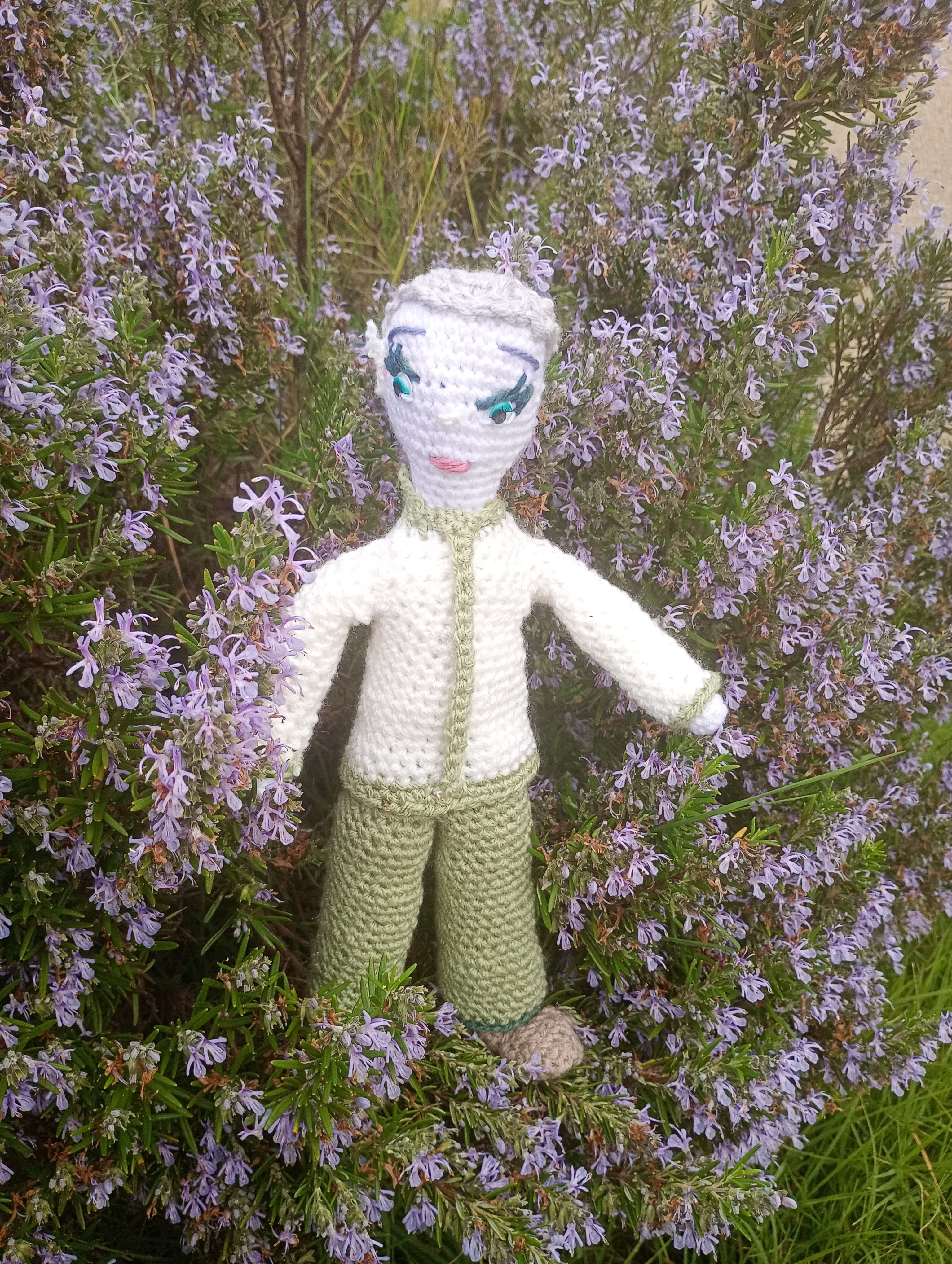 Poupe exsclusive crochet Asclepius