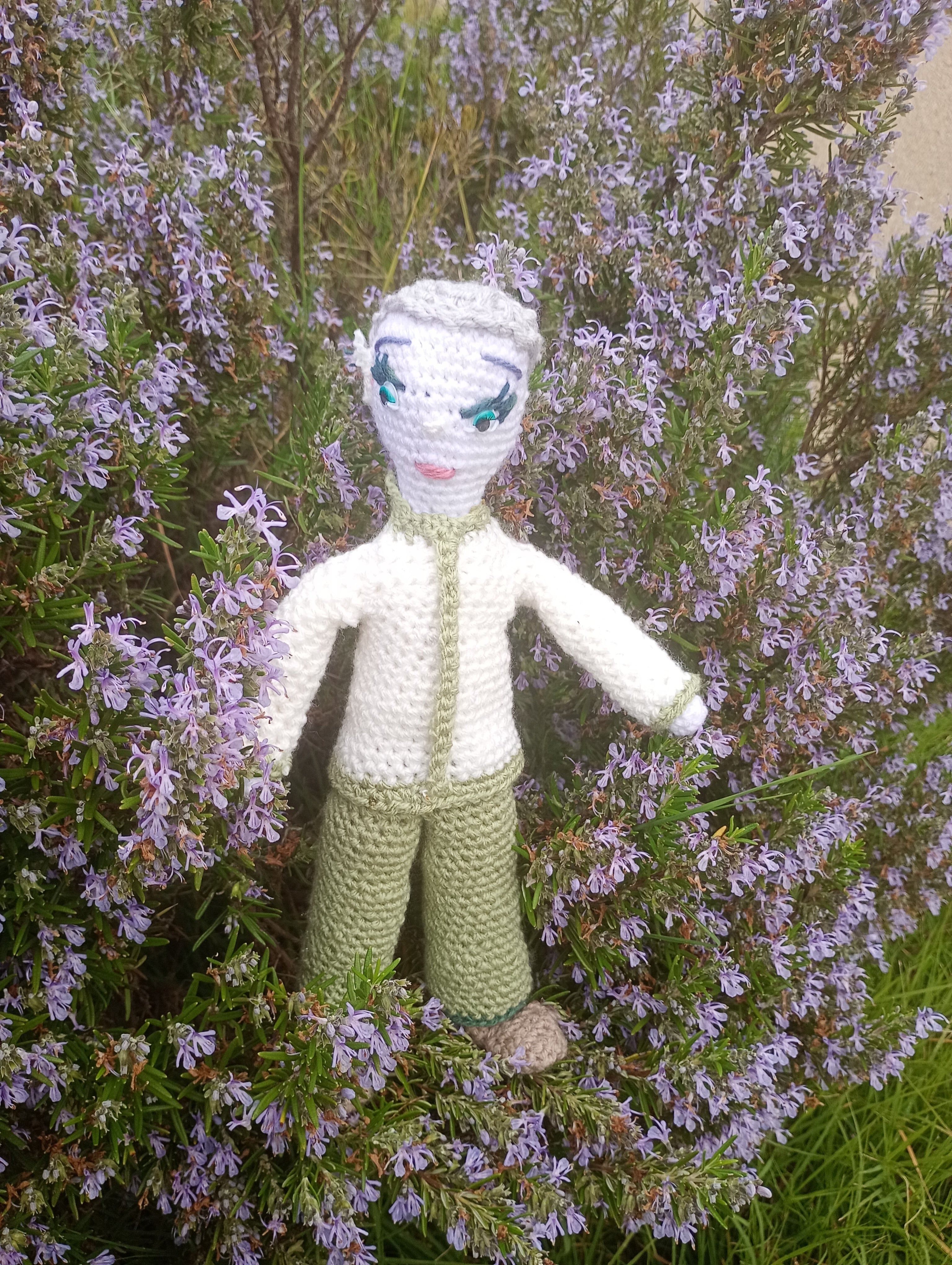 Poupe exsclusive crochet Asclepius