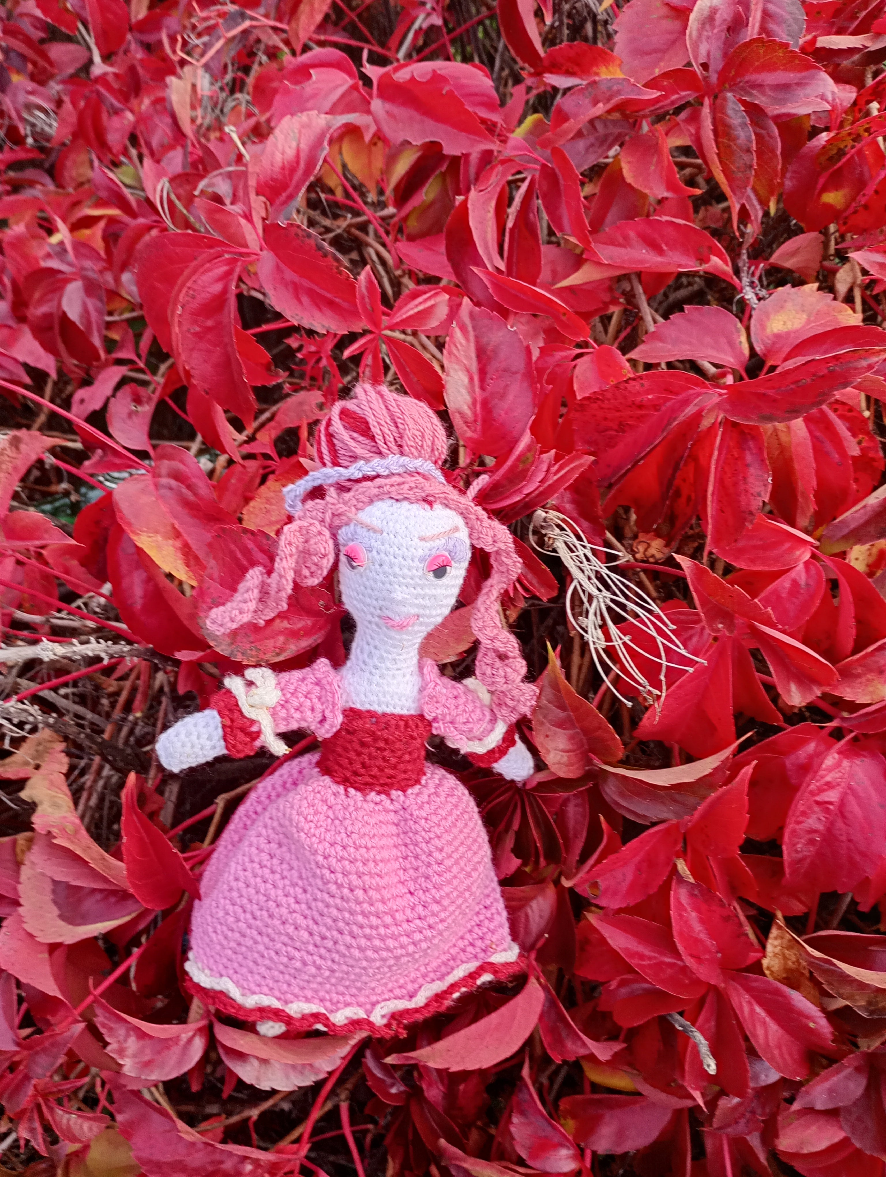 Poupe exsclusive crochet Madamre Versailles 25cm