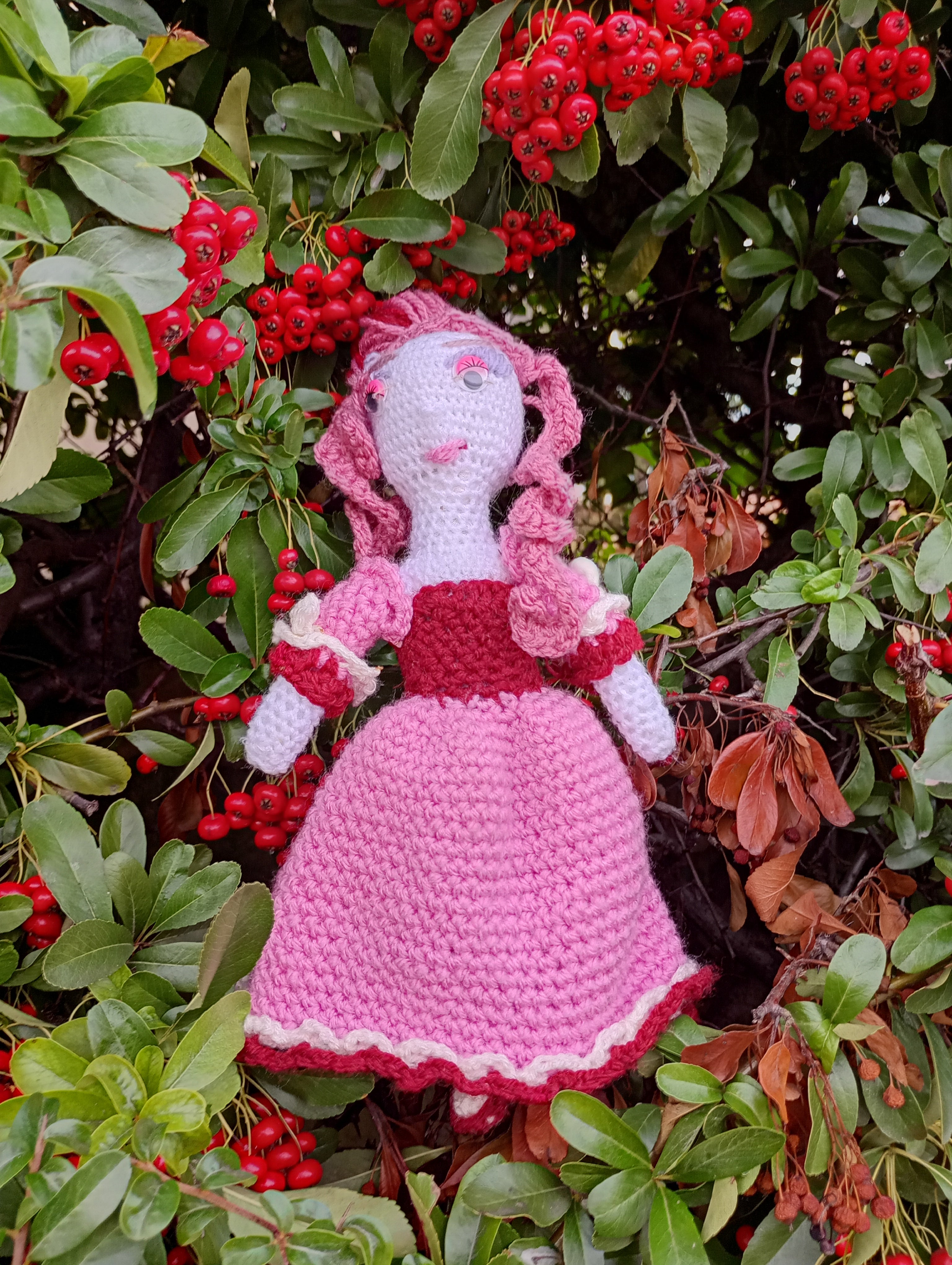 Poupe exsclusive crochet Madamre Versailles 25cm