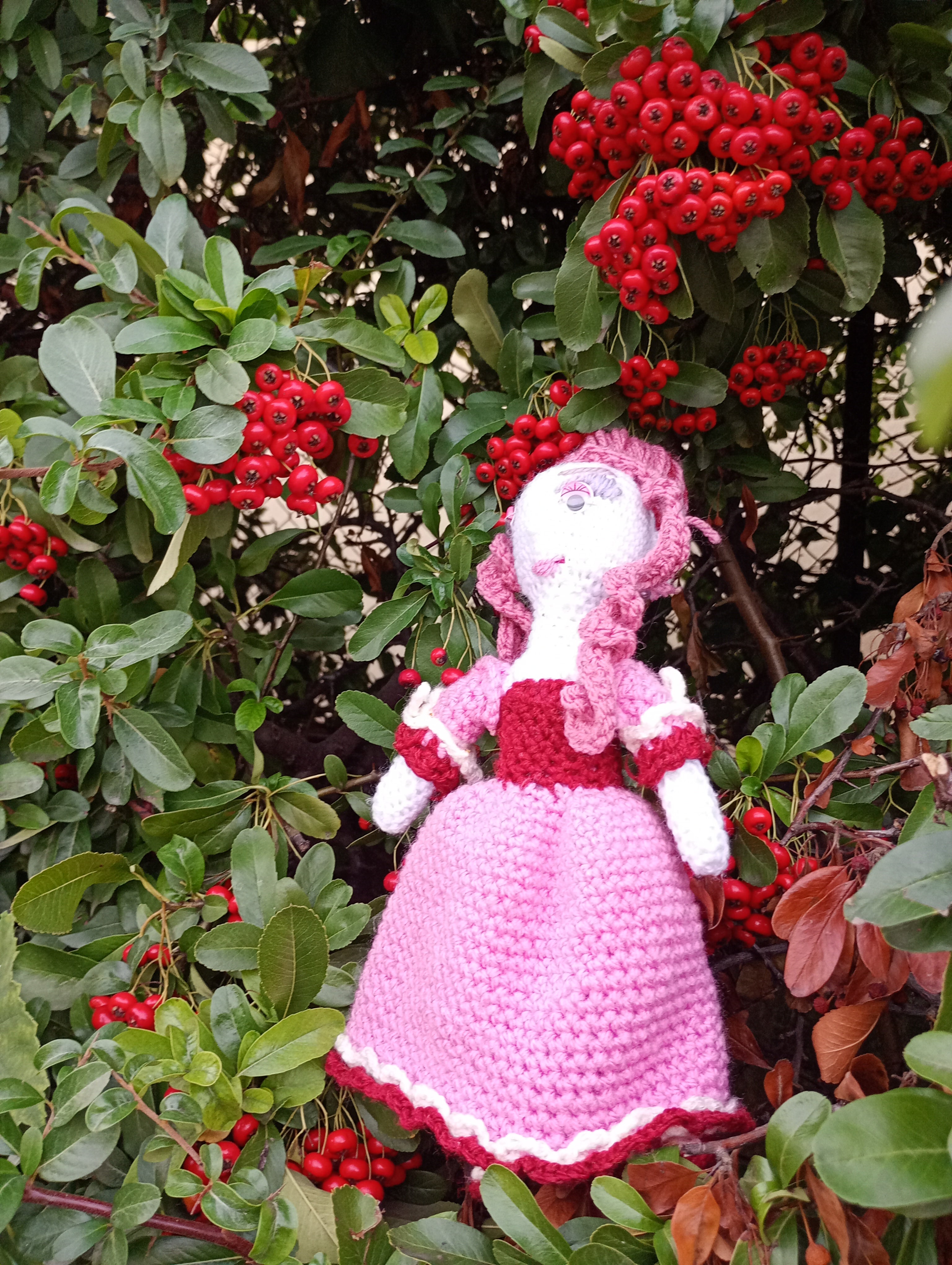 Poupe exsclusive crochet Madamre Versailles 25cm