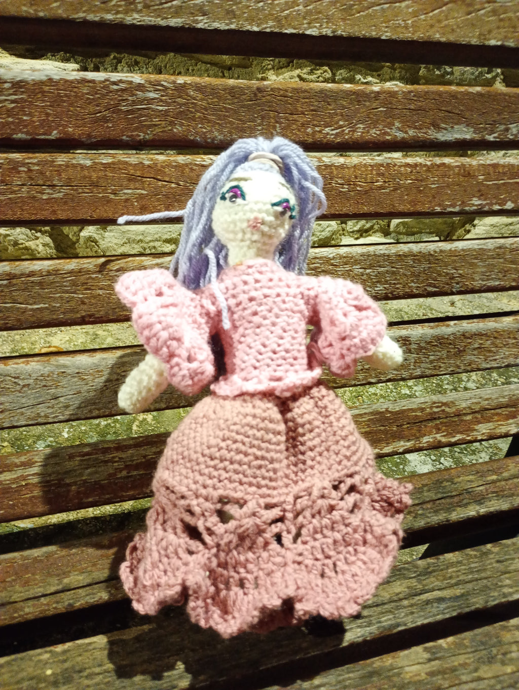 Poupe exsclusive crochet  Fauiry of Virtue . Love 25cm