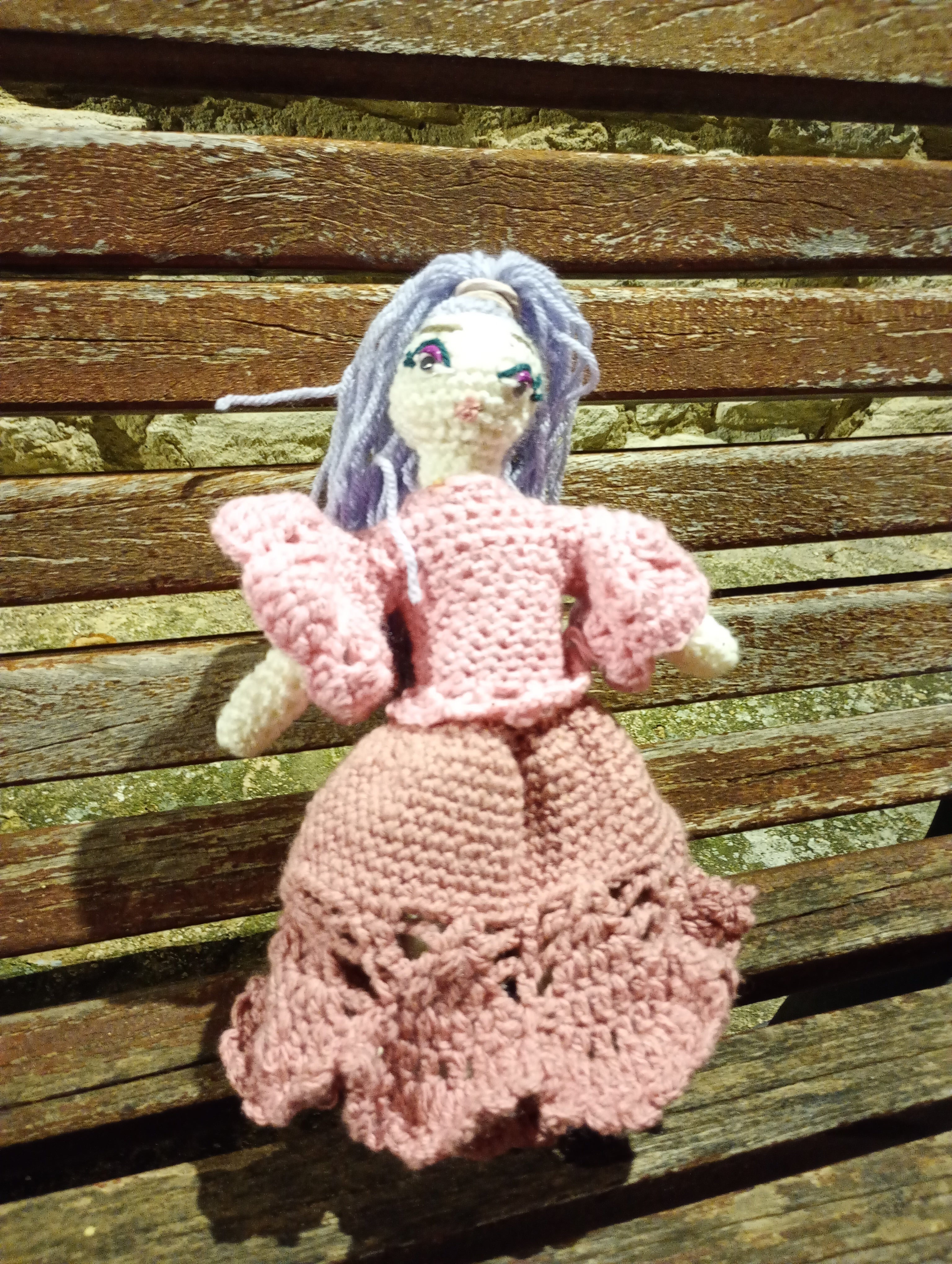 Poupe exsclusive crochet  Fauiry of Virtue . Love 25cm