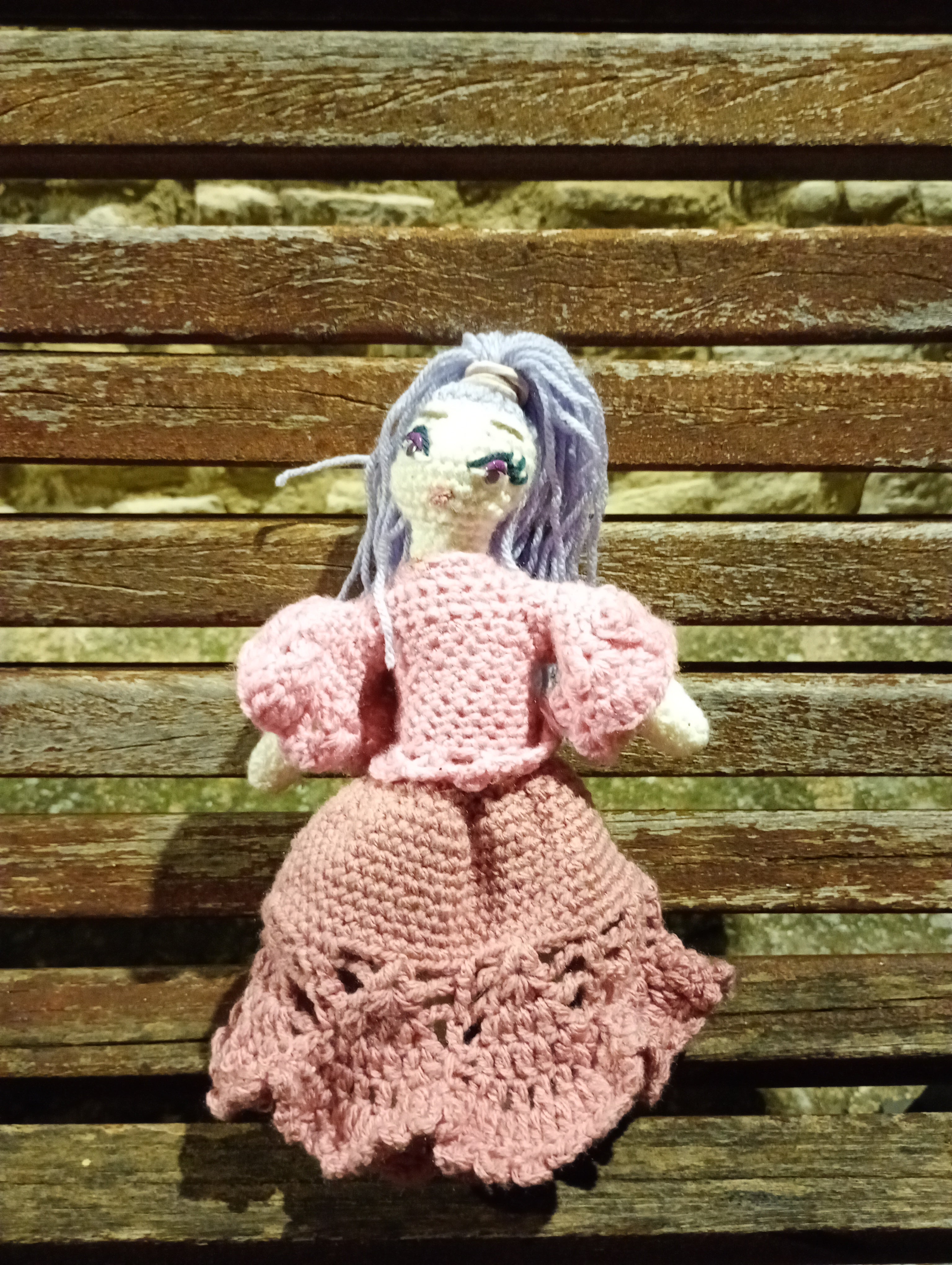 Poupe exsclusive crochet  Fauiry of Virtue . Love 25cm