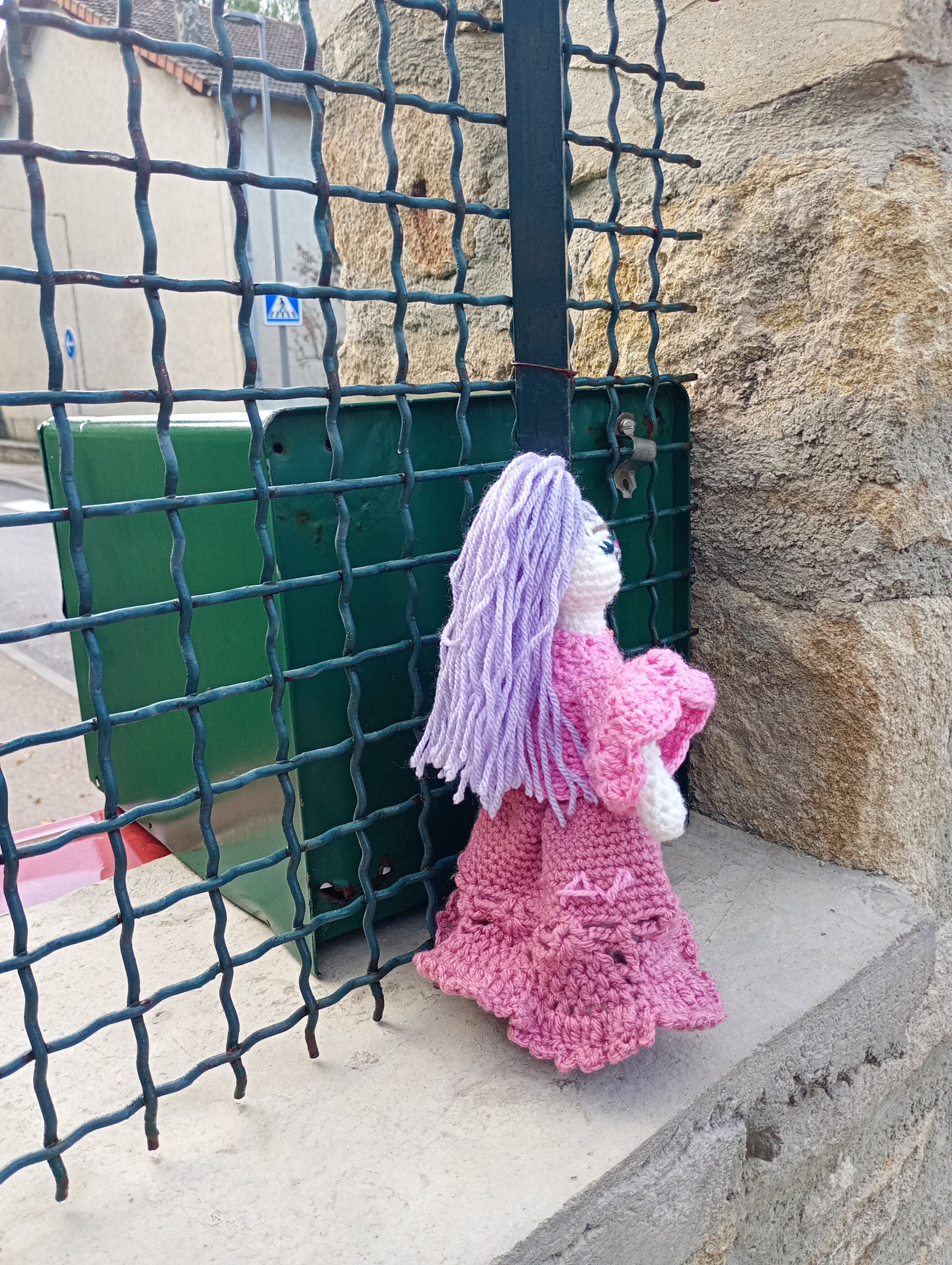 Poupe exsclusive crochet  Fauiry of Virtue . Love 25cm