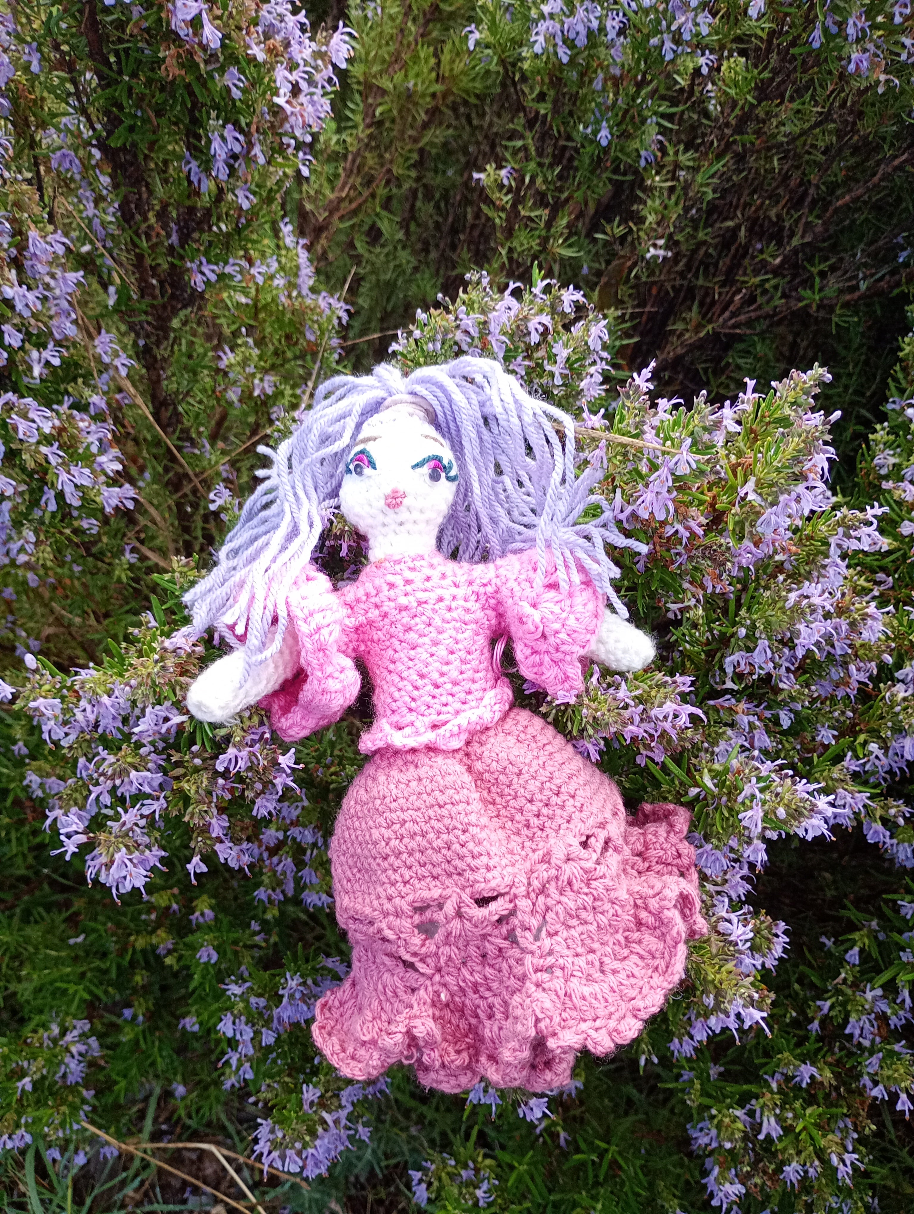 Poupe exsclusive crochet  Fauiry of Virtue . Love 25cm