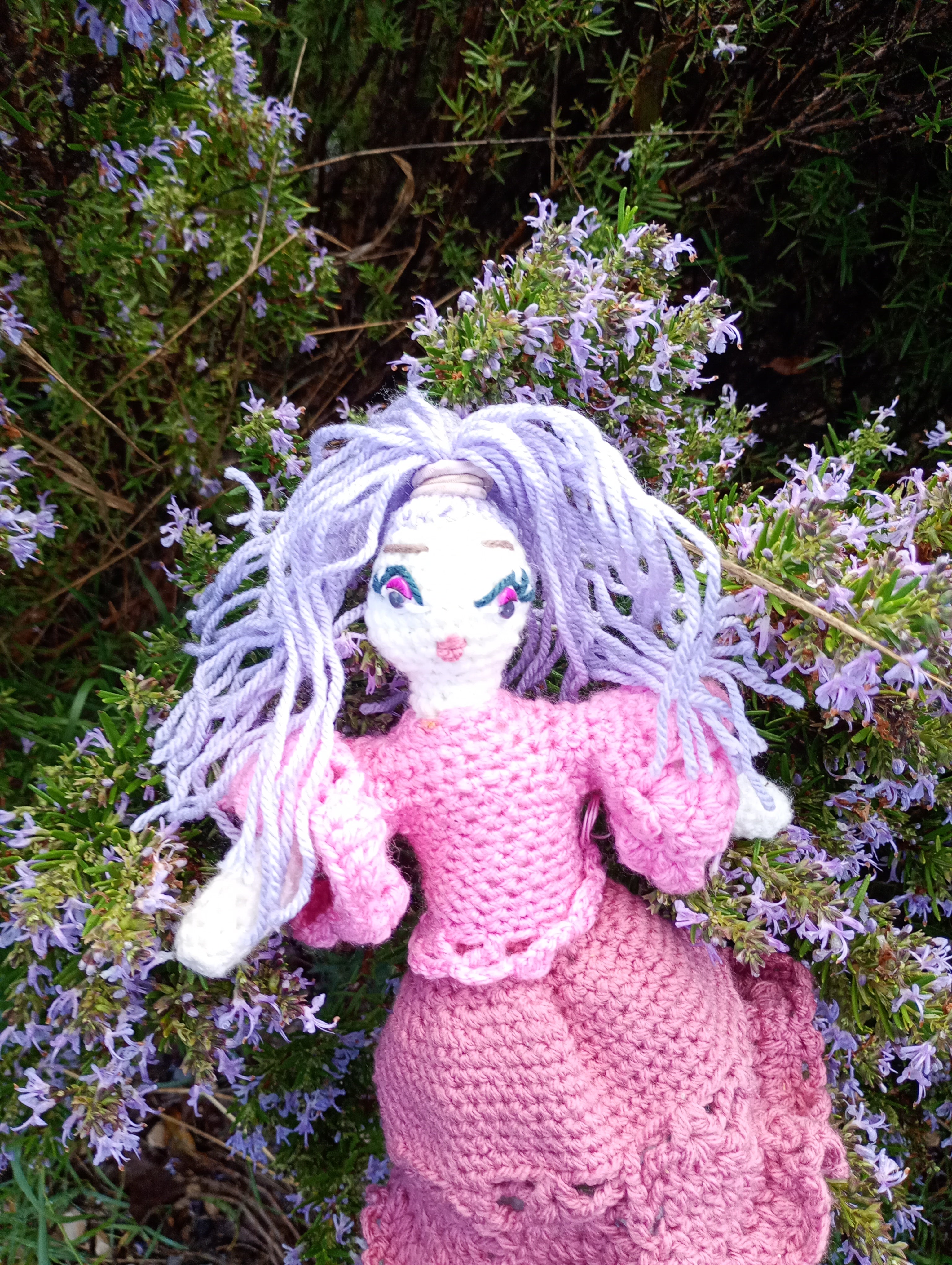 Poupe exsclusive crochet  Fauiry of Virtue . Love 25cm