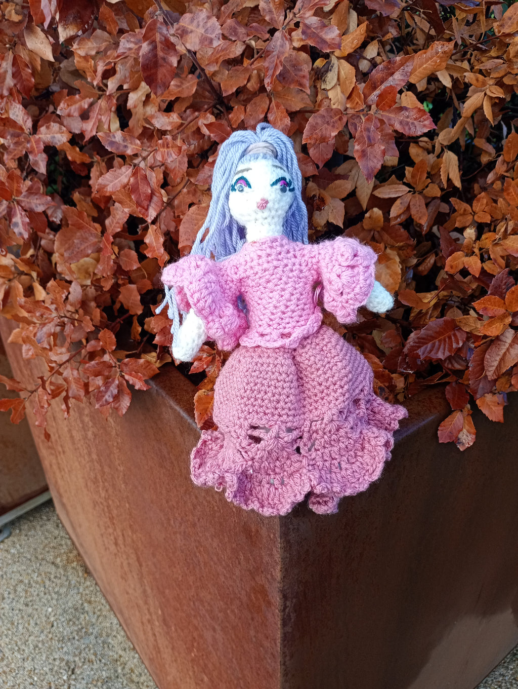 Poupe exsclusive crochet  Fauiry of Virtue . Love 25cm