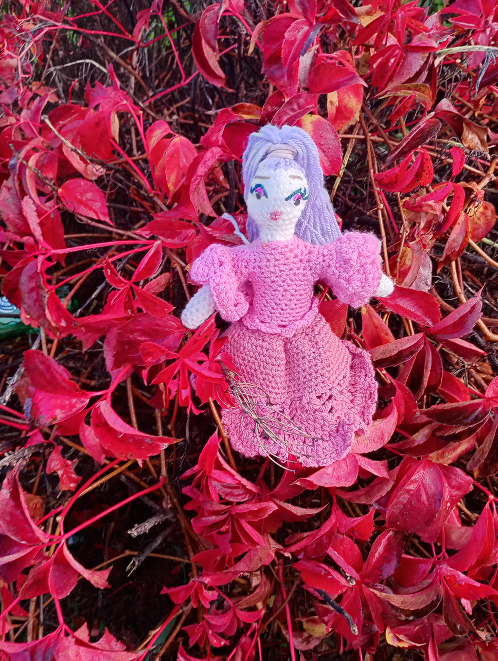 Poupe exsclusive crochet  Fauiry of Virtue . Love 25cm