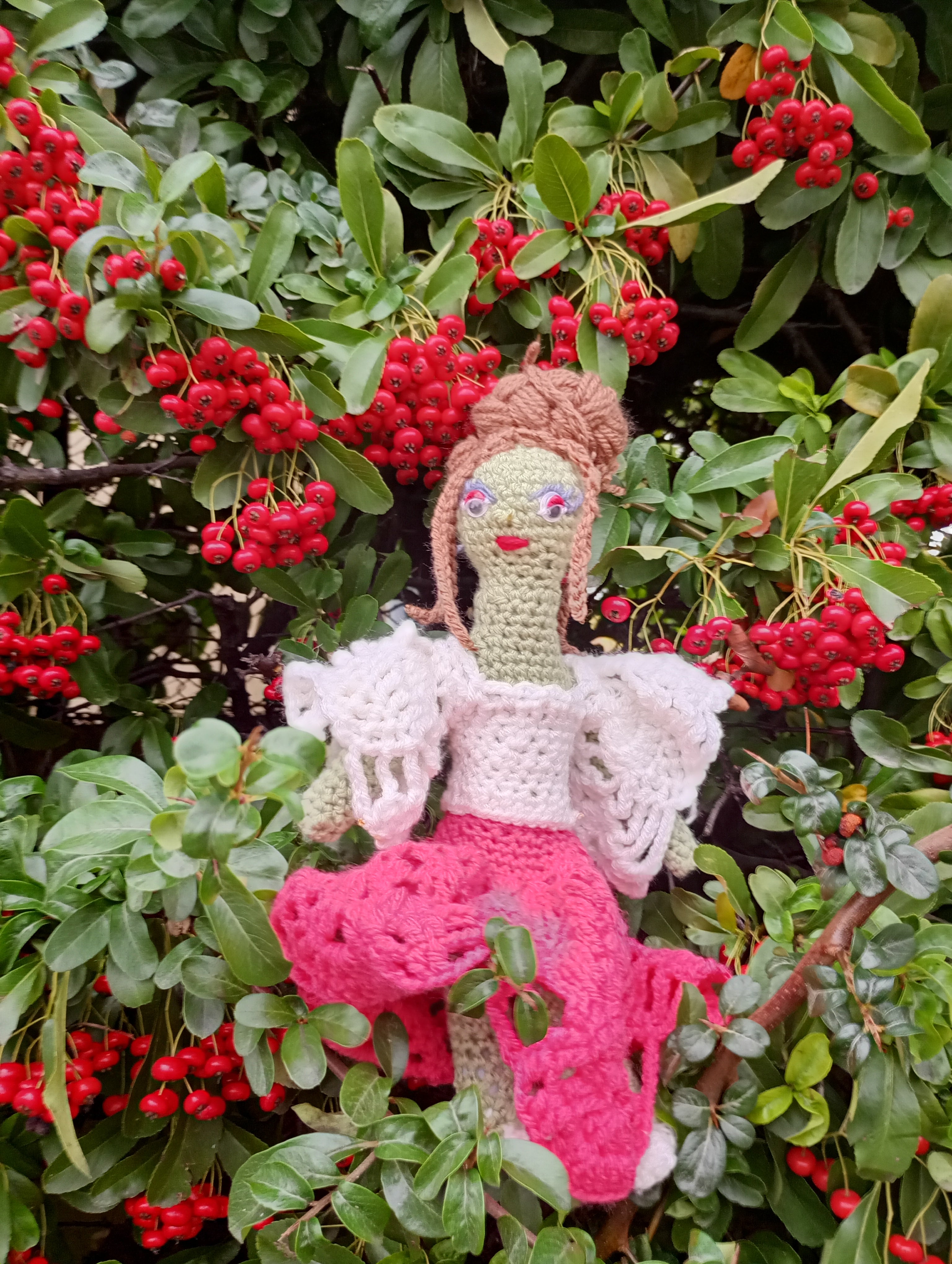 Poupe exsclusive crochet madame Antibes 25vm