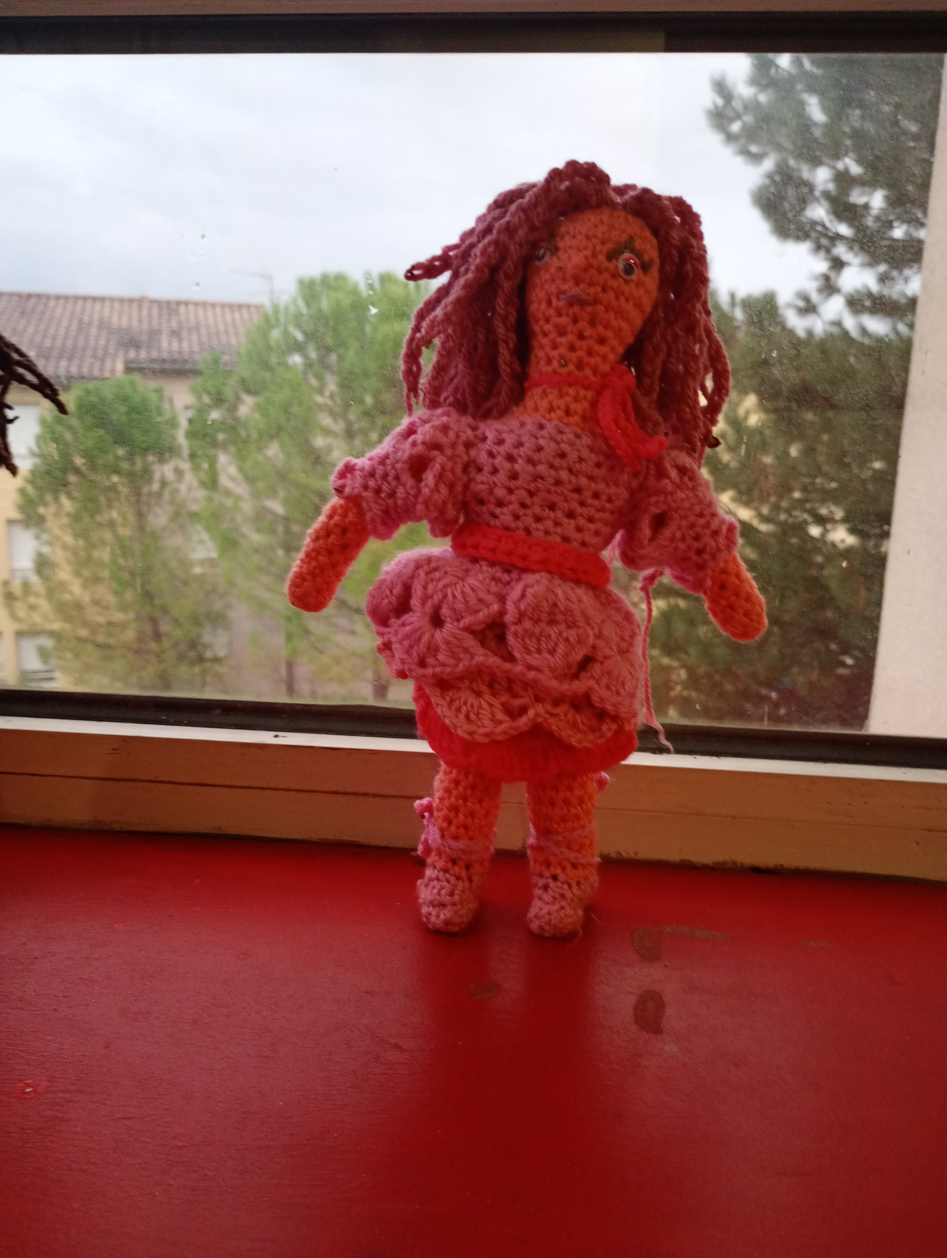 Poupe ecsclusive crochet Fairy of Virtue Kindness 25cm