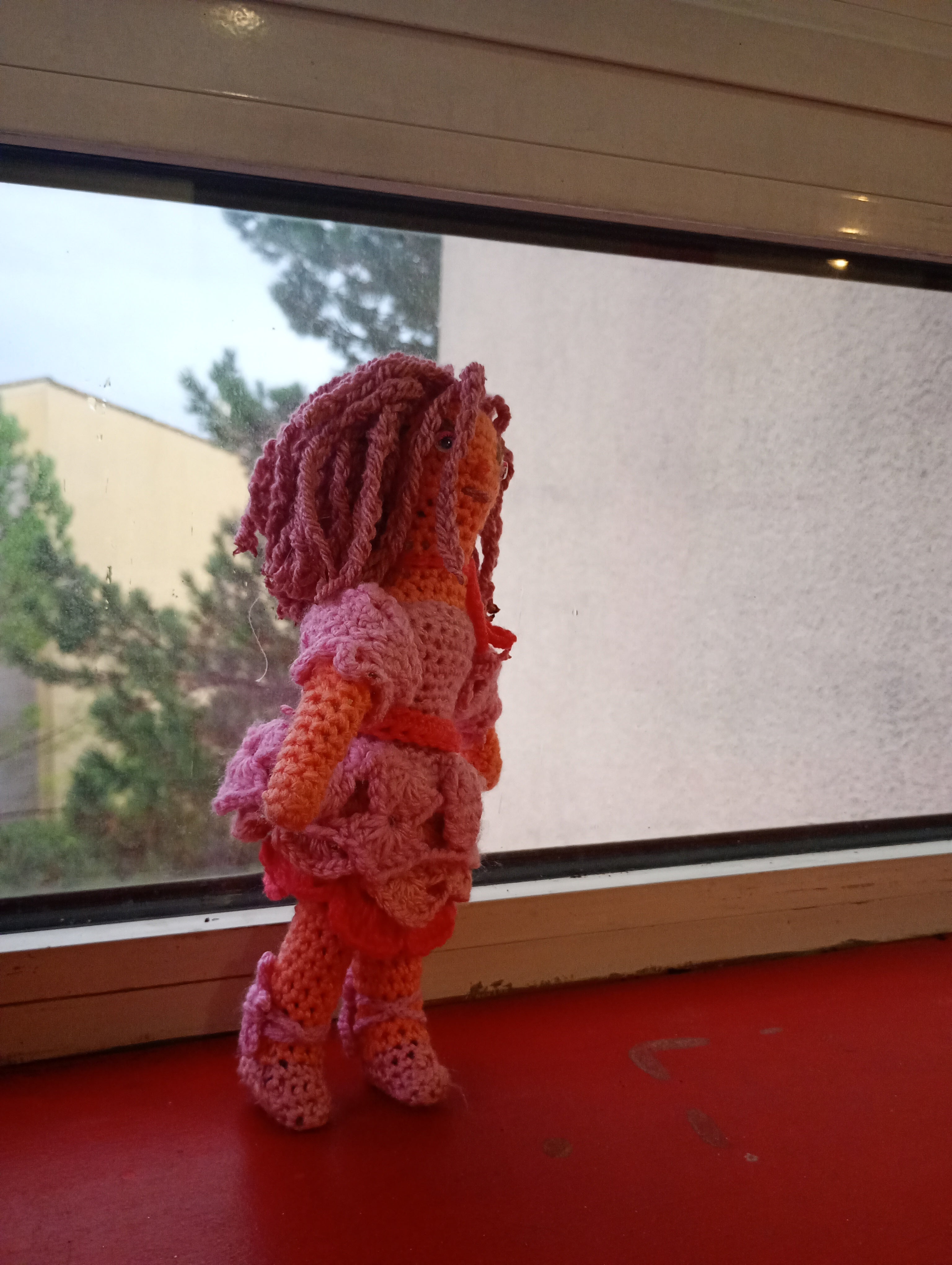 Poupe ecsclusive crochet Fairy of Virtue Kindness 25cm