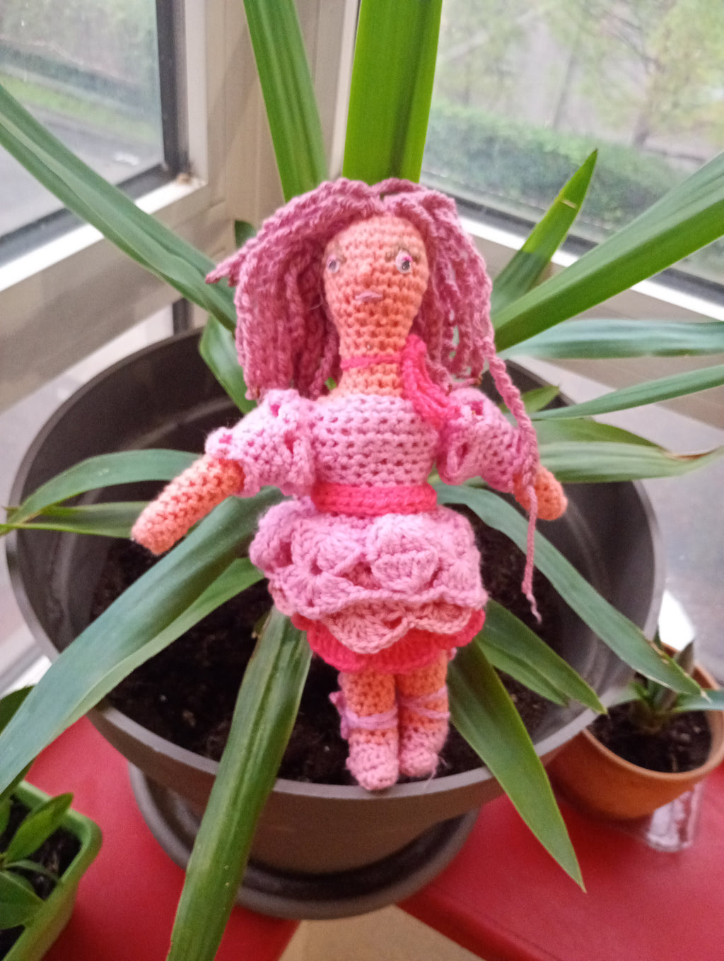 Poupe ecsclusive crochet Fairy of Virtue Kindness 25cm