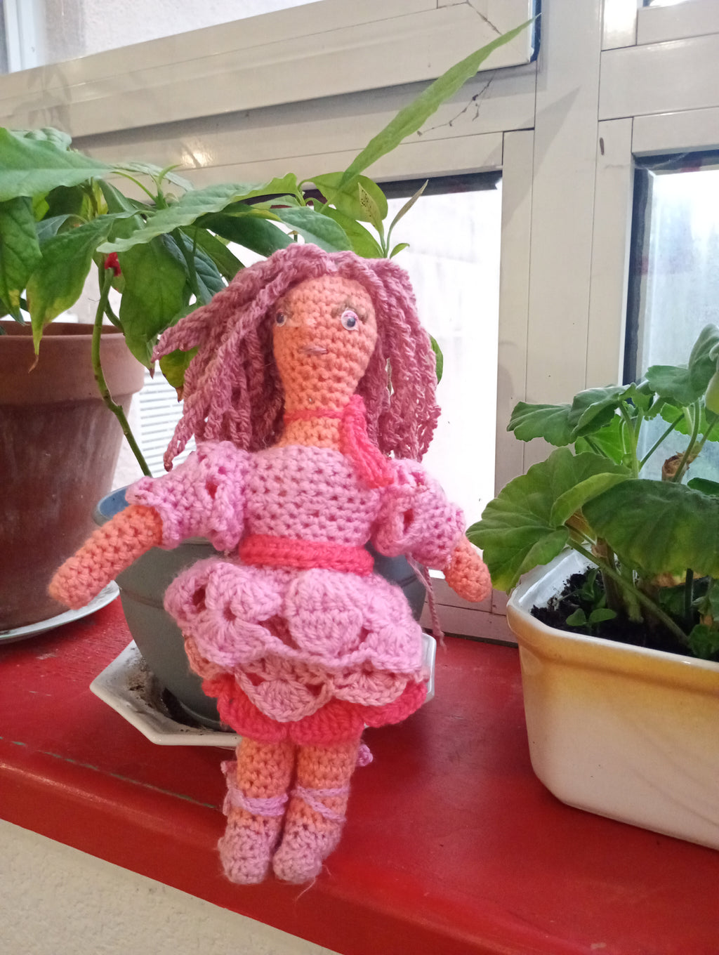 Poupe ecsclusive crochet Fairy of Virtue Kindness 25cm