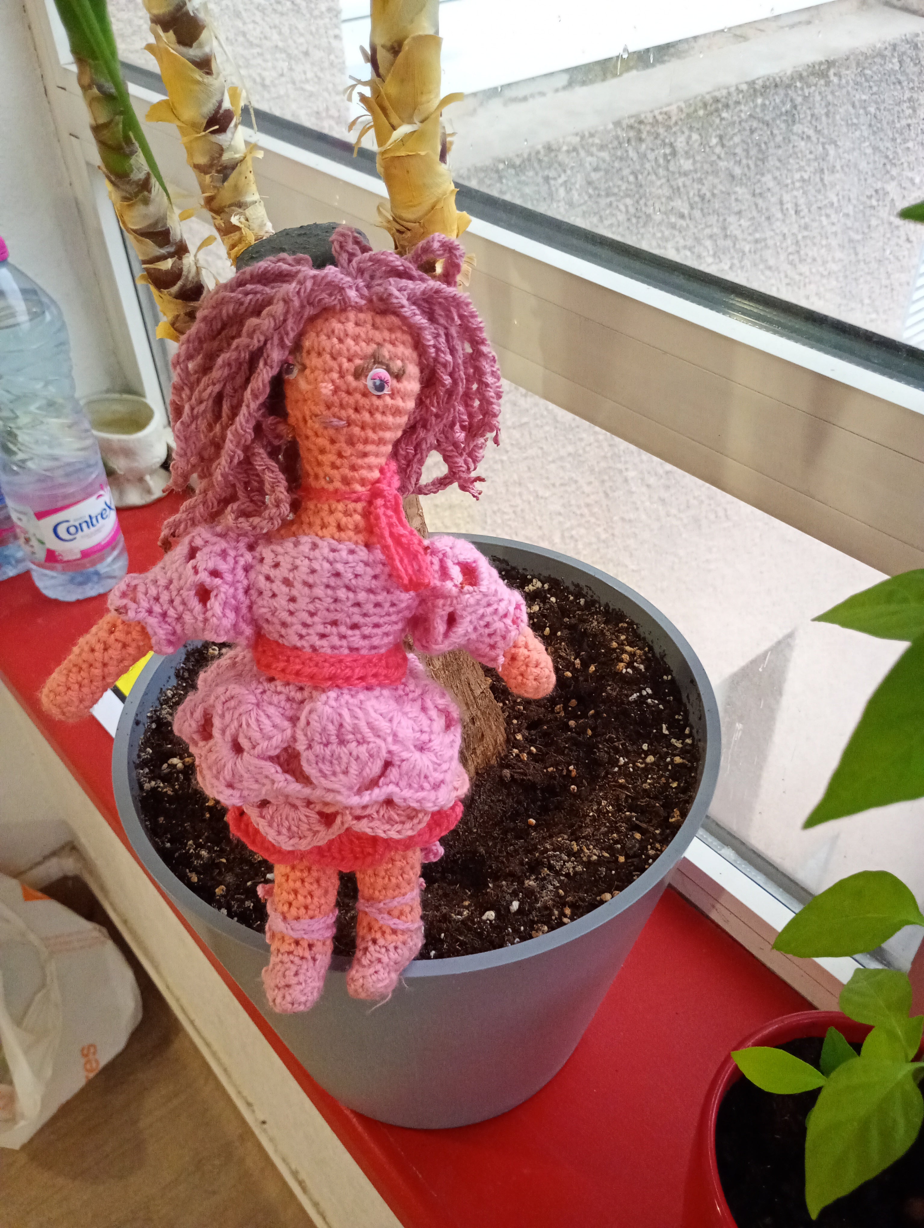 Poupe ecsclusive crochet Fairy of Virtue Kindness 25cm