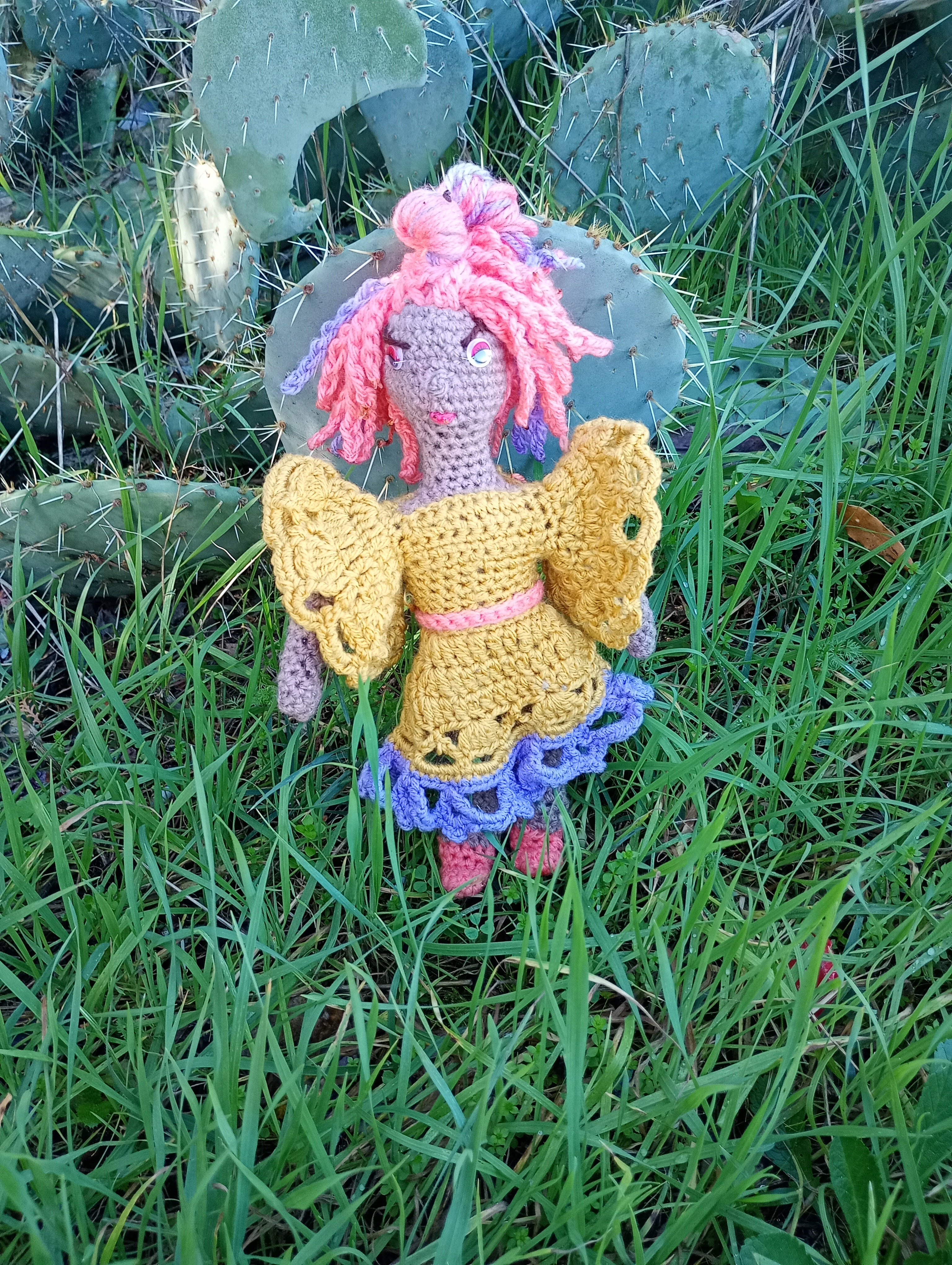 Poupee exsclisive crochet mafame Arles 25cm